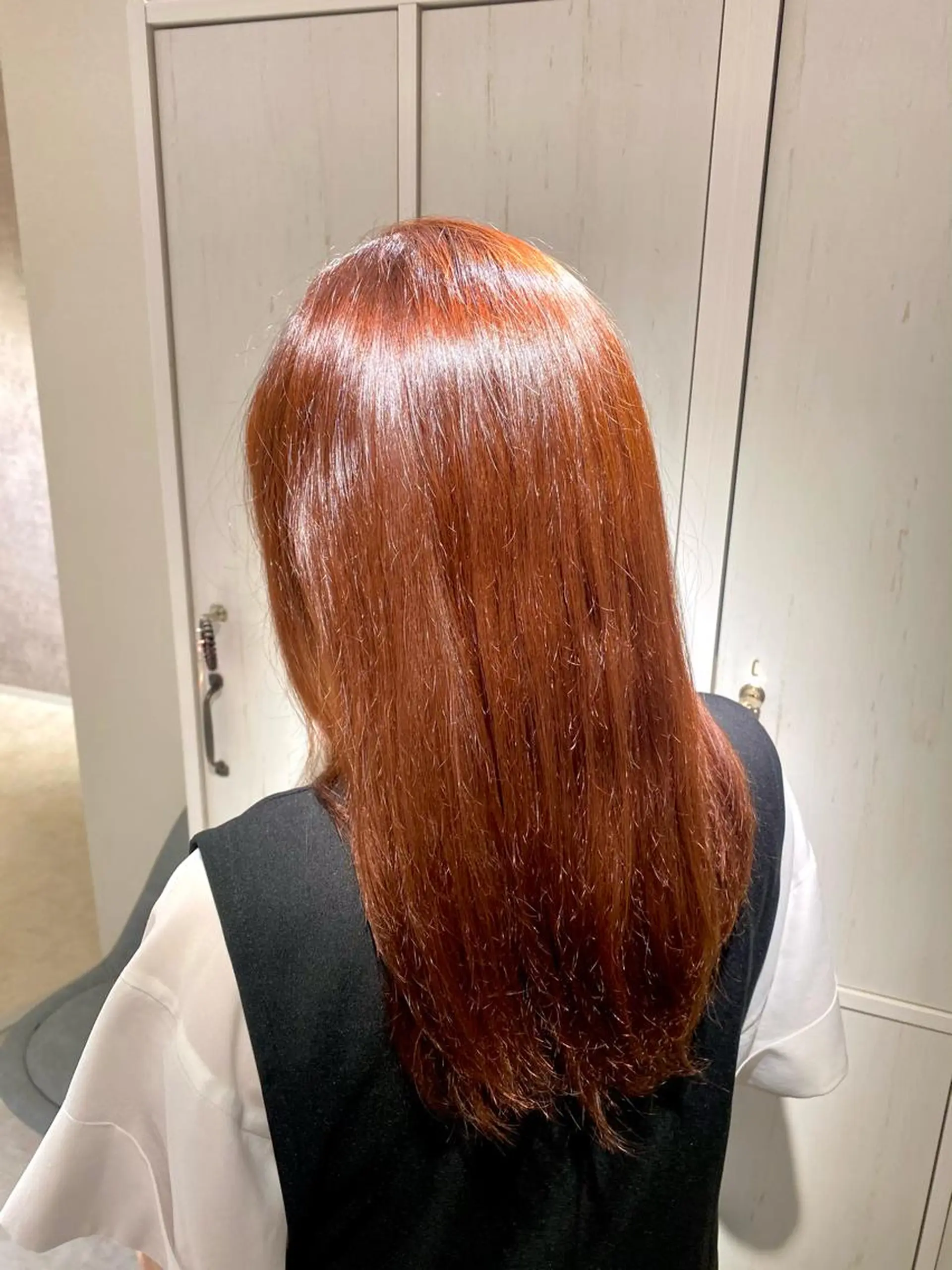 カラー ブリーチ ブリーチなしカラー ピンクカラー ヘアカラー 縮毛矯正とレイヤー /杉村凜汰郎のヘアスタイル