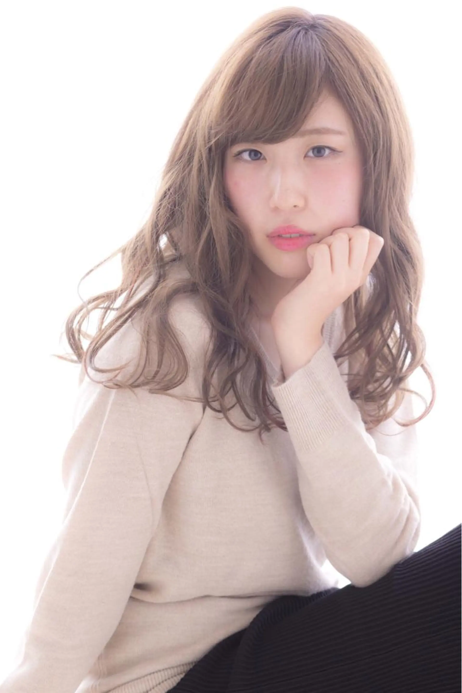 セミロング カラー パーマ embrace エンブレイスのヘアスタイル