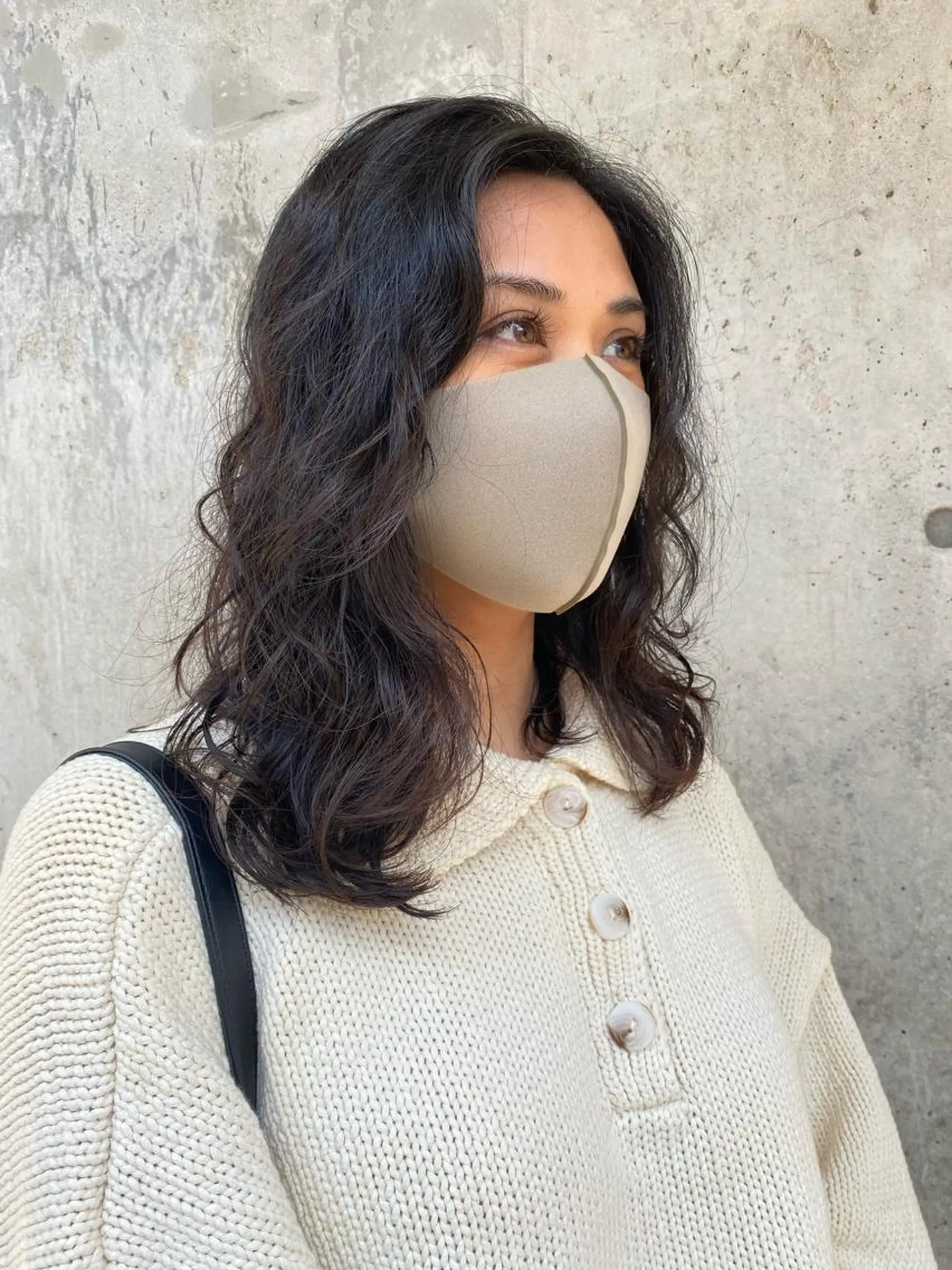 ミディアム パーマ les baladins du miroir所属・🍃YURI 🍃のヘアスタイル