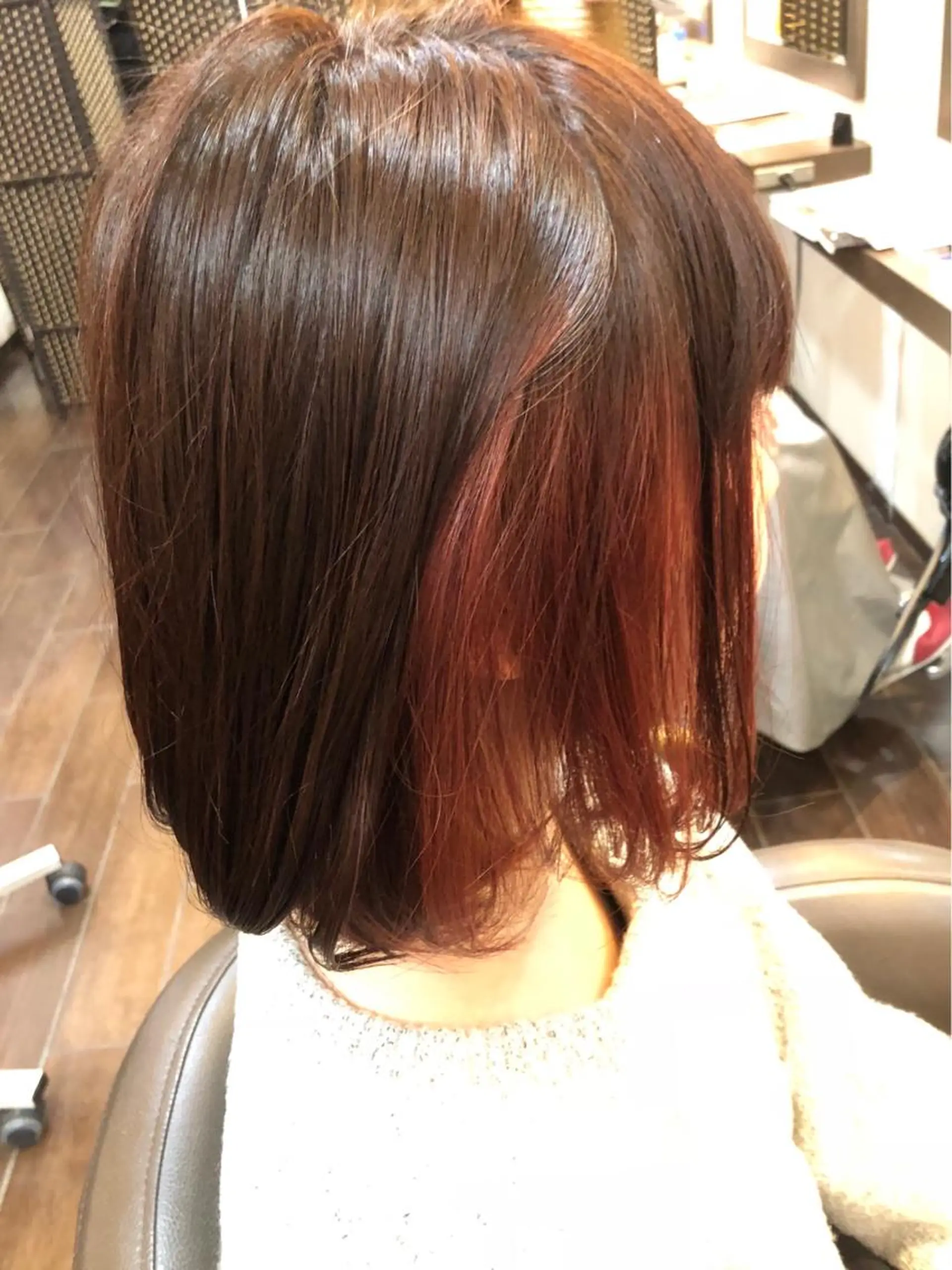 ショート カラー パーマ インナーカラー ピンクカラー 高橋 隆一のヘアスタイル