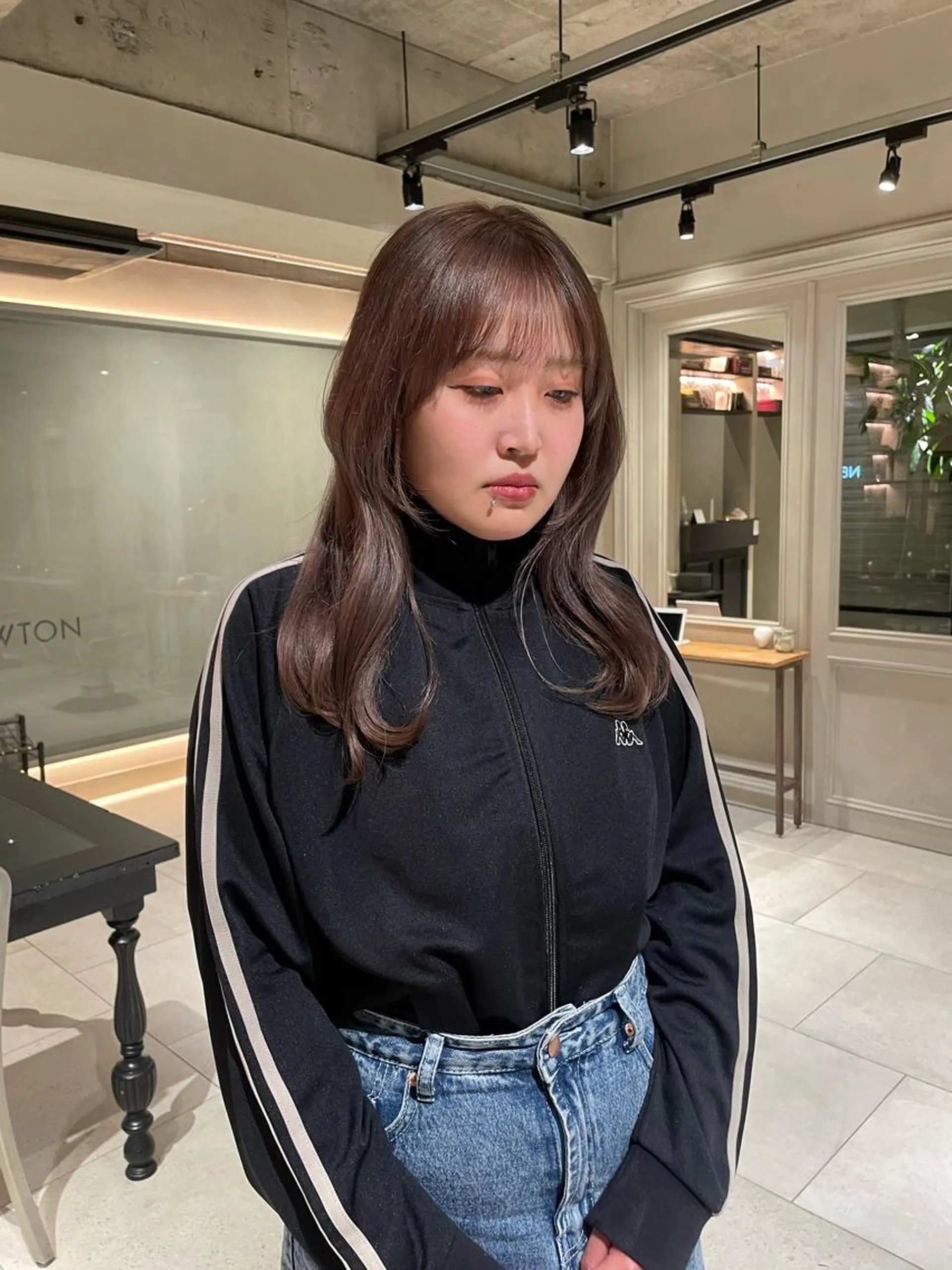 セミロング カラー ベージュカラー ラベンダーカラー ラベンダーベージュ ショートカット募集中 /NAGISAのヘアスタイル