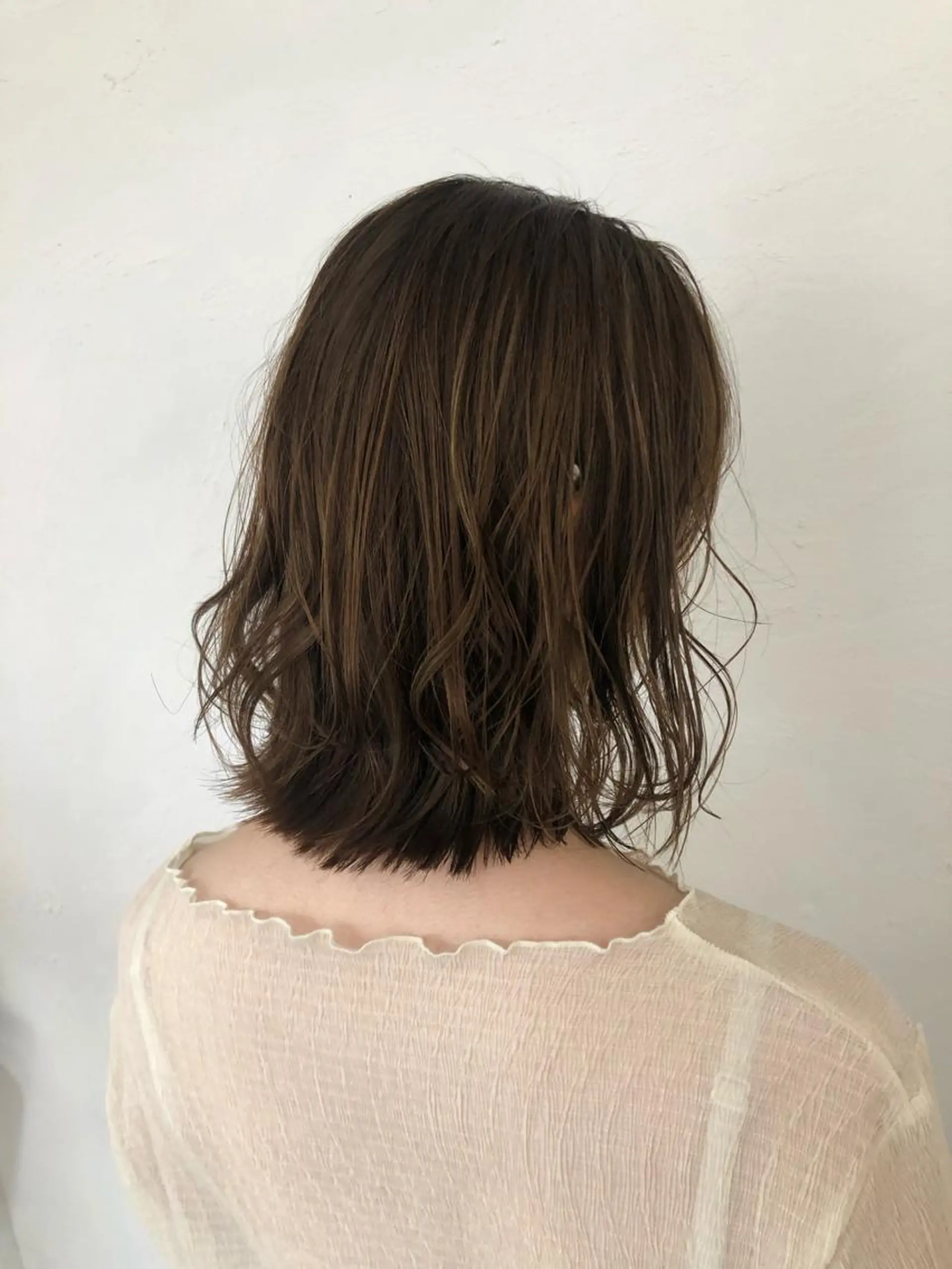 ミディアム カラー 冨木 雄斗のヘアスタイル