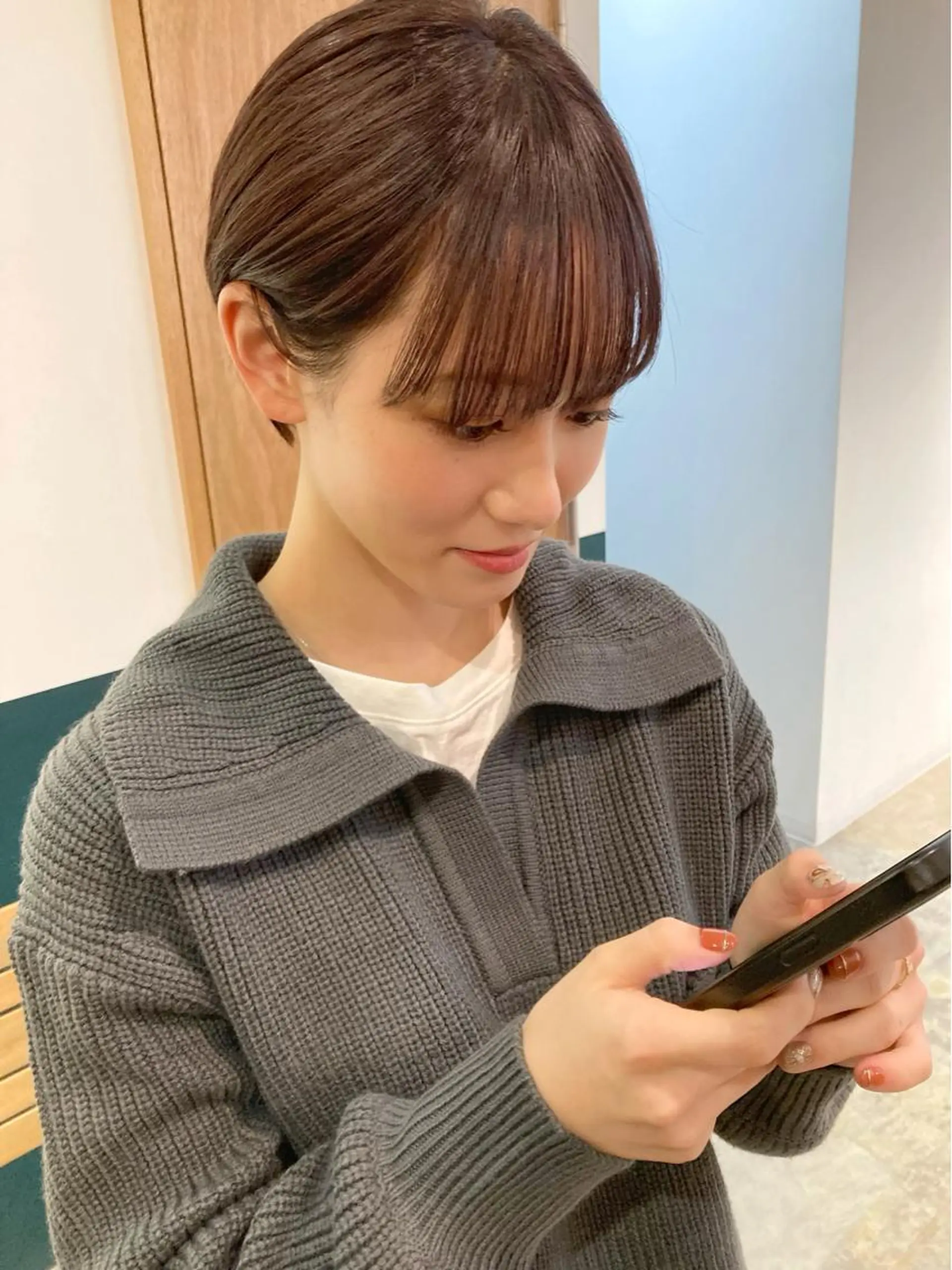 ショート カラー 丸みショート ブラウンカラー ショートヘア カット ヘアカラー カラーリスト菅野 竜矢🌈のヘアスタイル