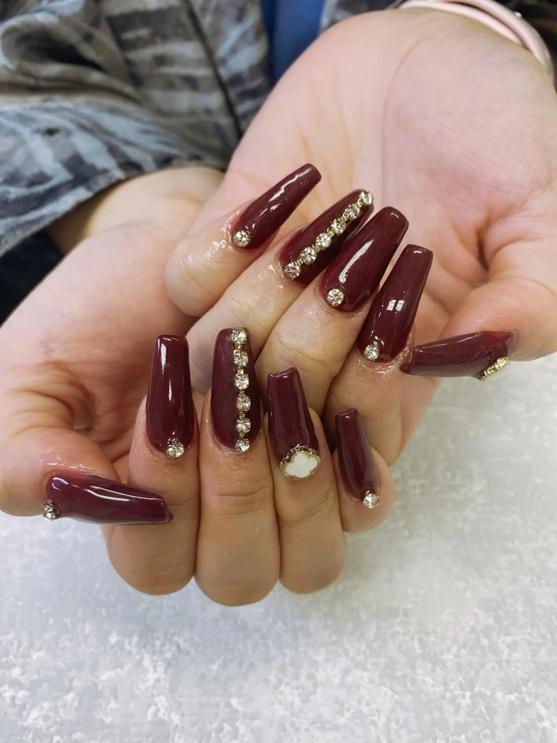 セミロング ハンドネイル JNA認定講師🌸 RIEのネイルデザイン