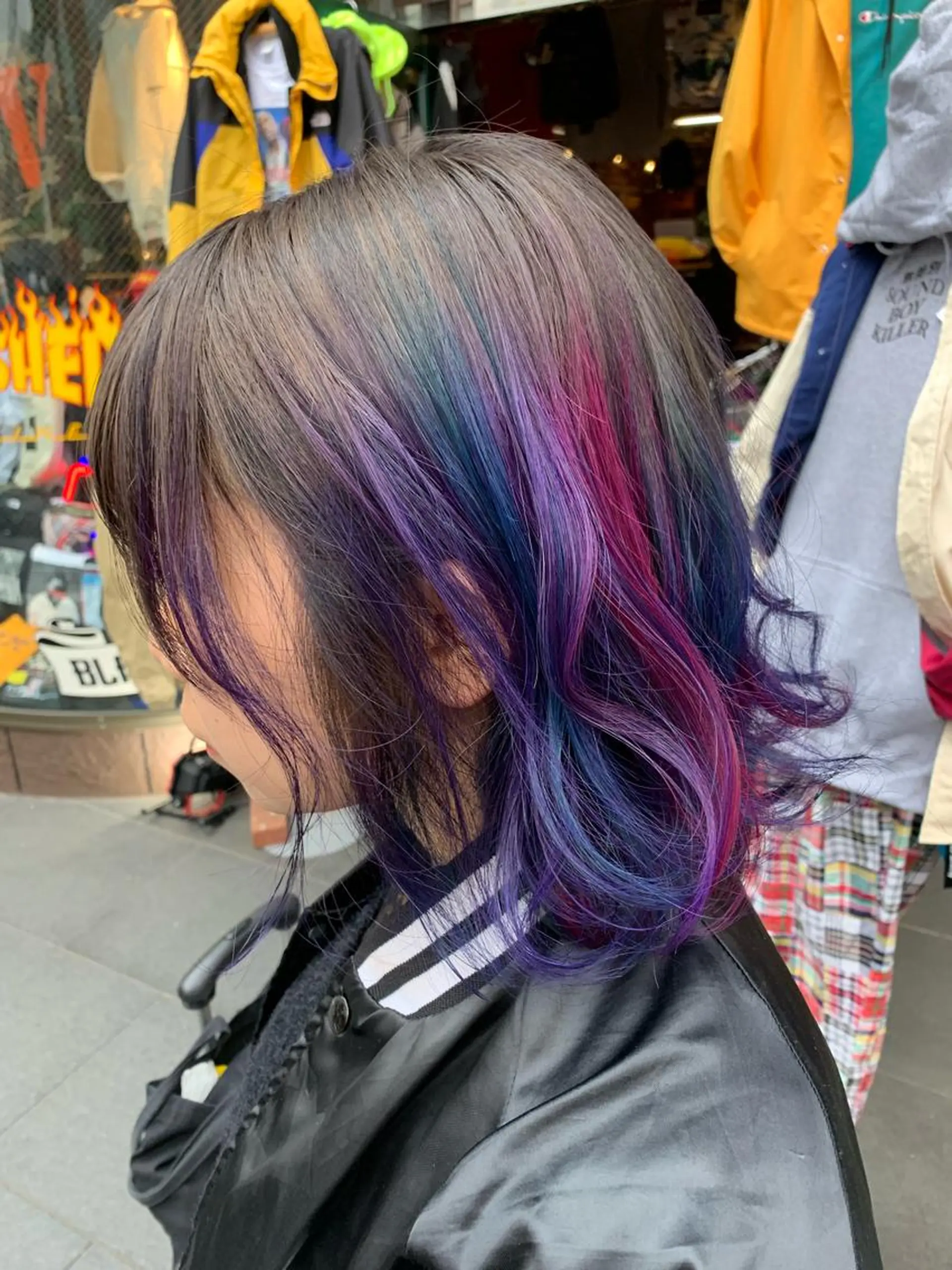 ミディアム カラー ピンクベージュ/新潟 万代/高橋桃葉🍑のヘアスタイル