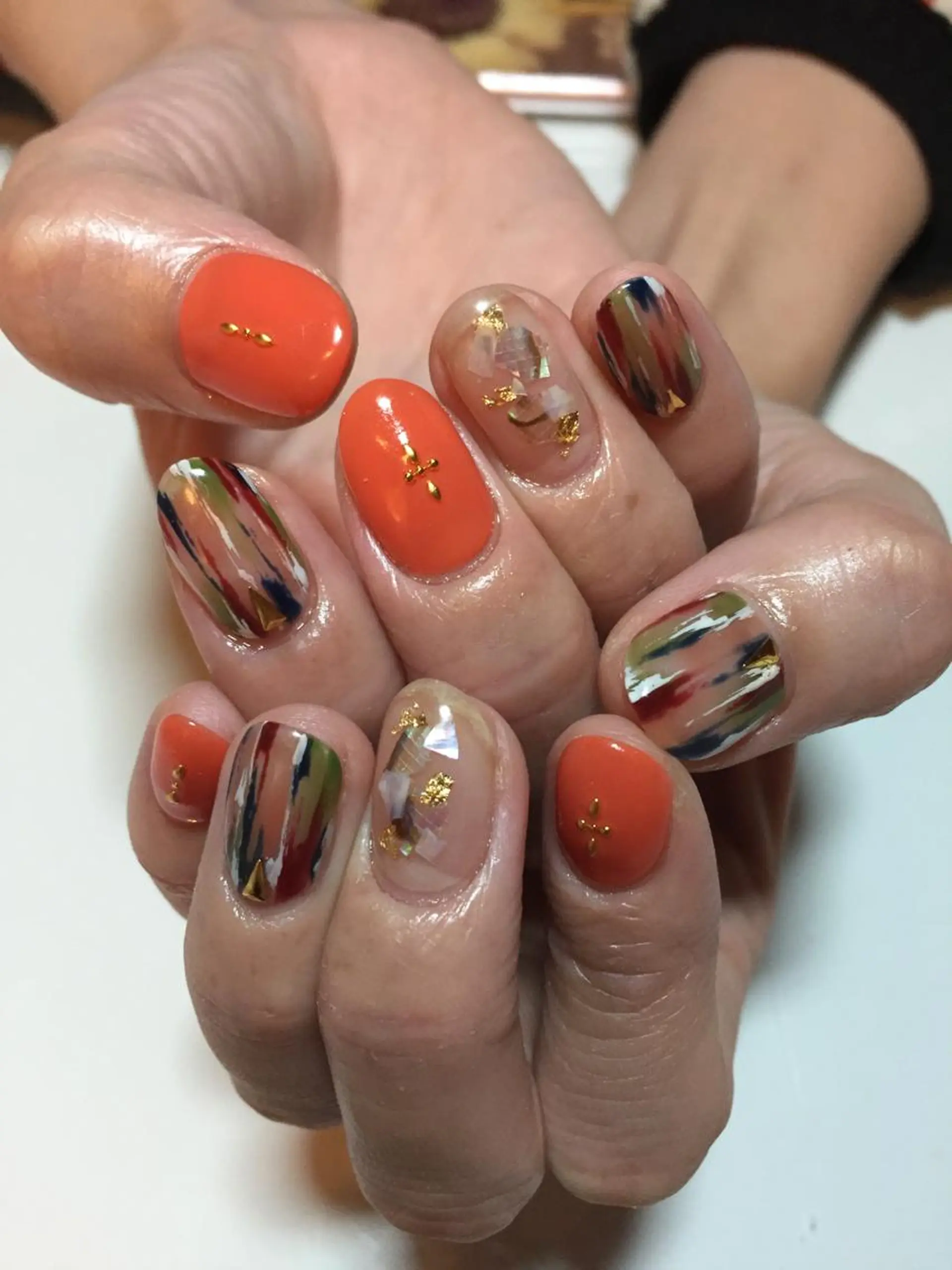 ネイル ニュアンスネイル g-up nail所属・米田 律子のネイルデザイン