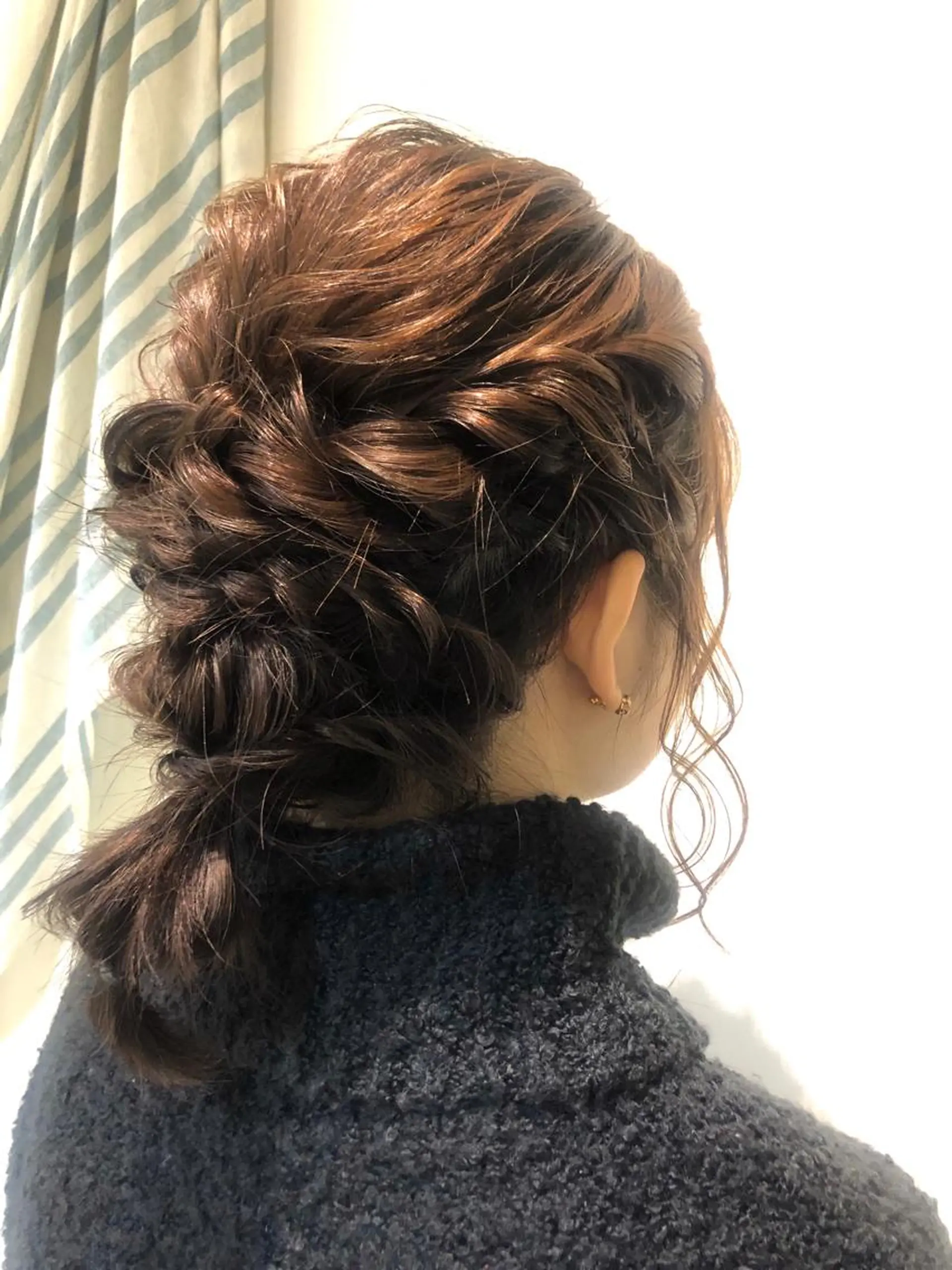 ミディアム ヘアアレンジ ヘアセット ニイムラ ミキのヘアスタイル