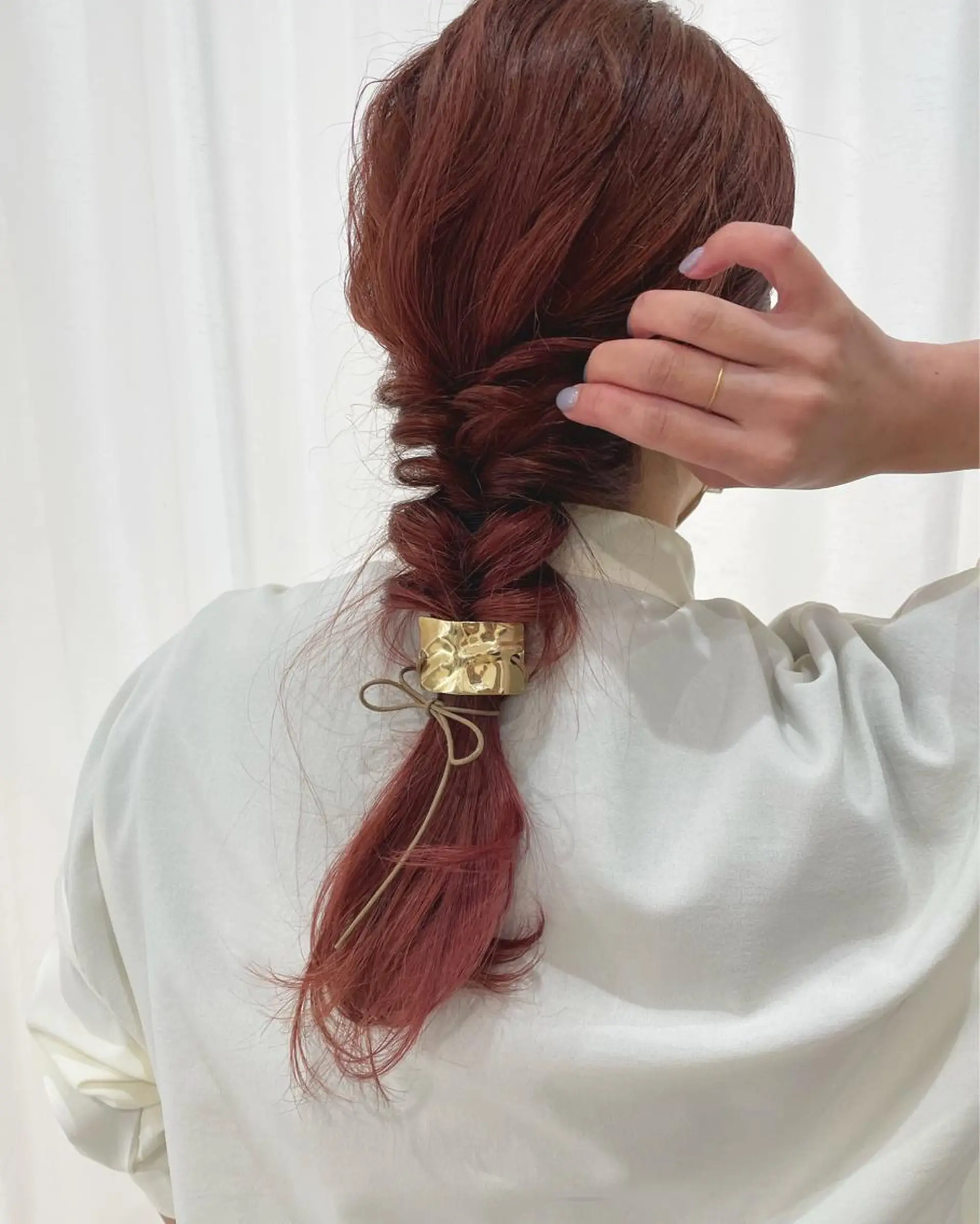 ミディアム カラー パーマ ヘアアレンジ chill所属・福冨 まゆのヘアスタイル