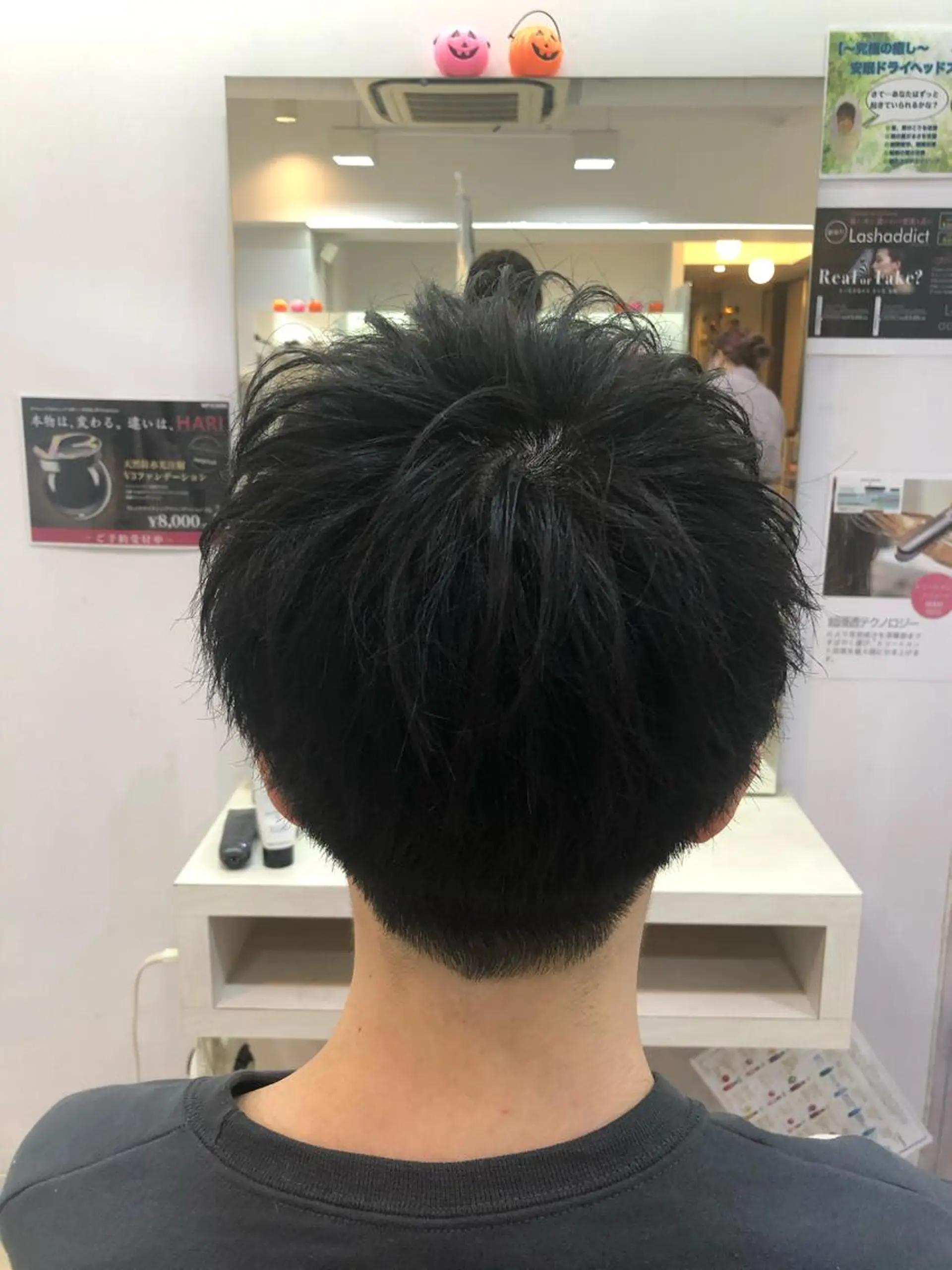 ショート メンズ カット 髪質改善× ハイライト溝江のヘアスタイル