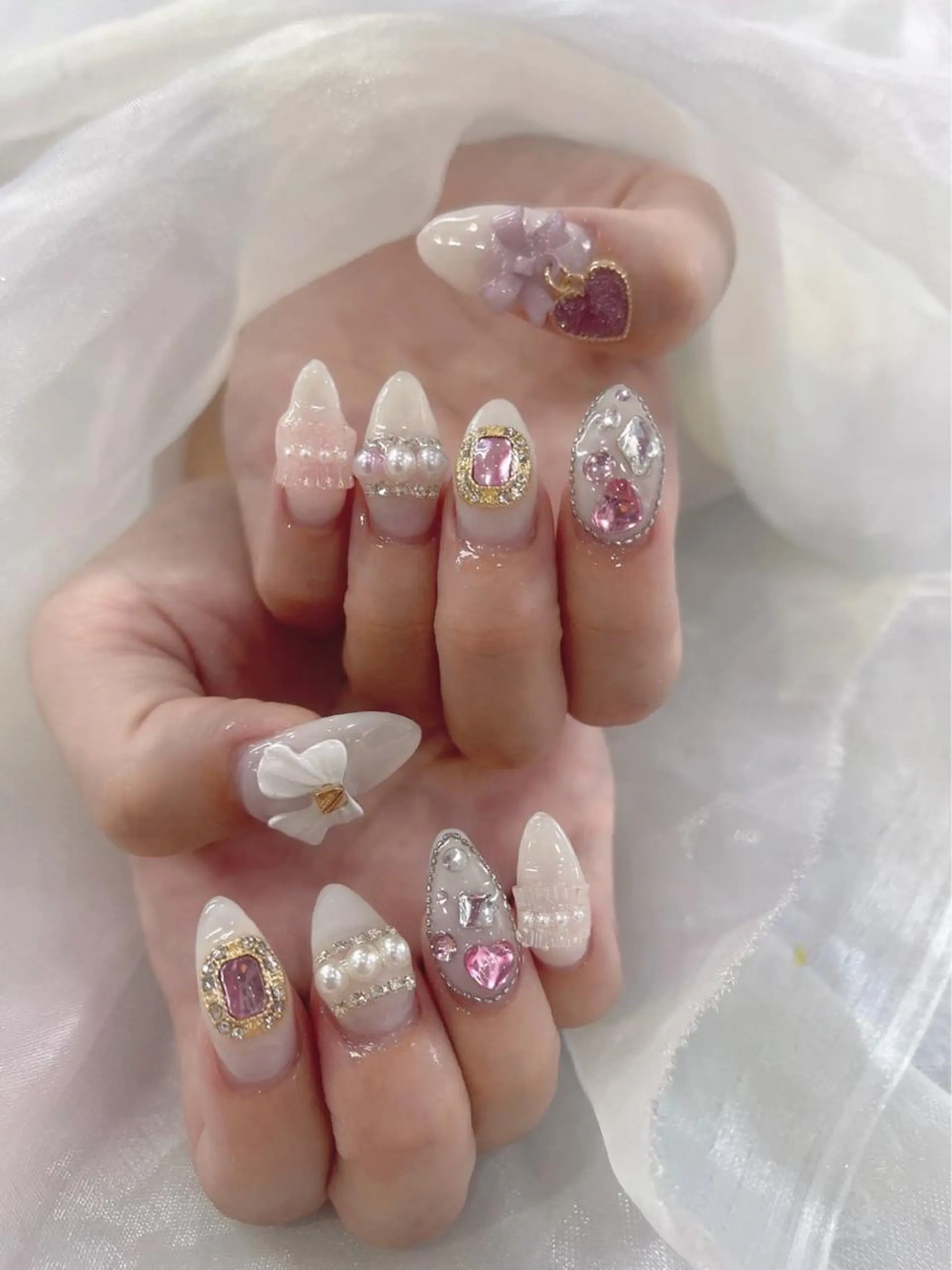 ネイル ラベンダーネイルサロン所属・日暮里♡研修生 チクさん（一同）のネイルデザイン