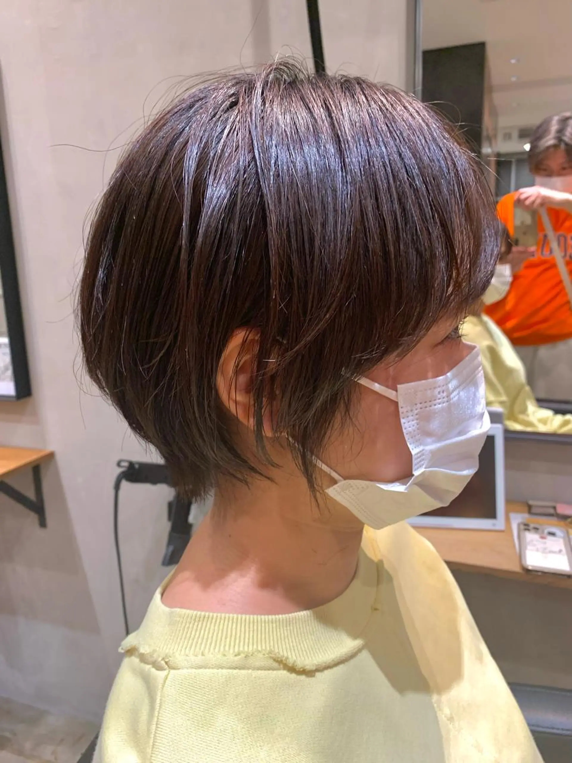 ショート 丸みショート ショートヘア カット ヘアカラー トリートメント 園 冬稀のヘアスタイル