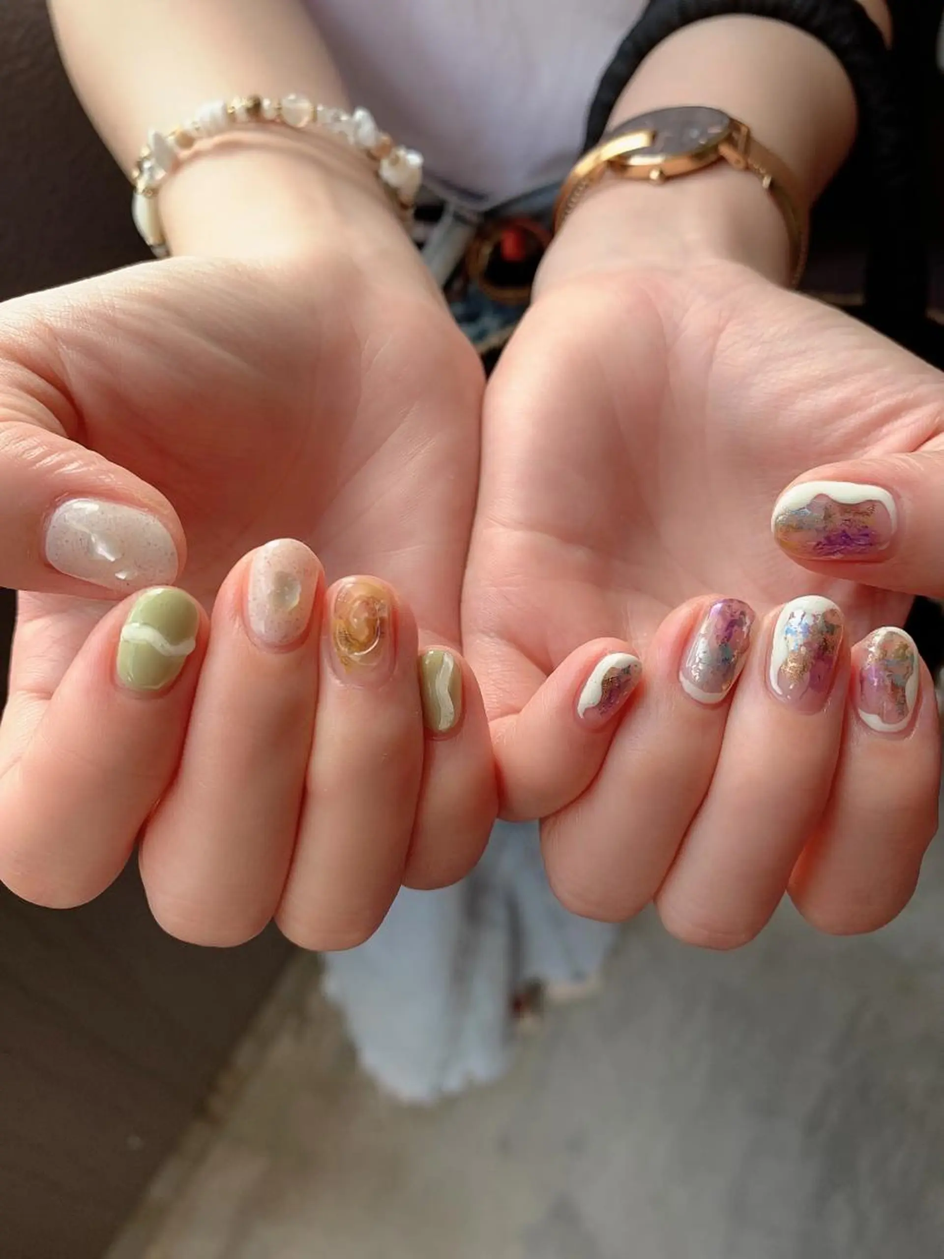 ネイル ニュアンスネイル ネイリスト EMIのネイルデザイン