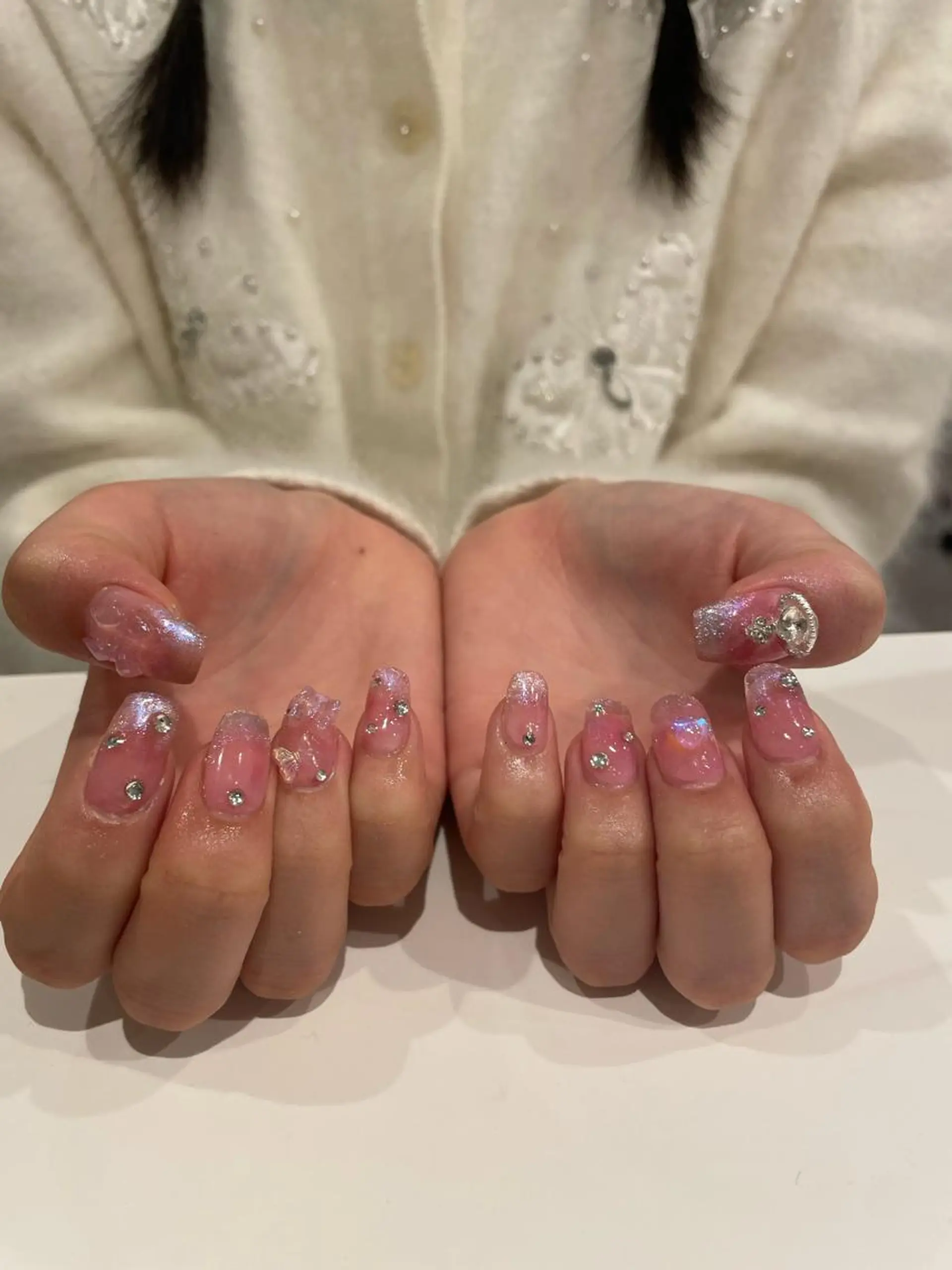 ネイル 束感まつ毛/ネイル/ LED♥KIRARAのマツエク・マツパデザイン