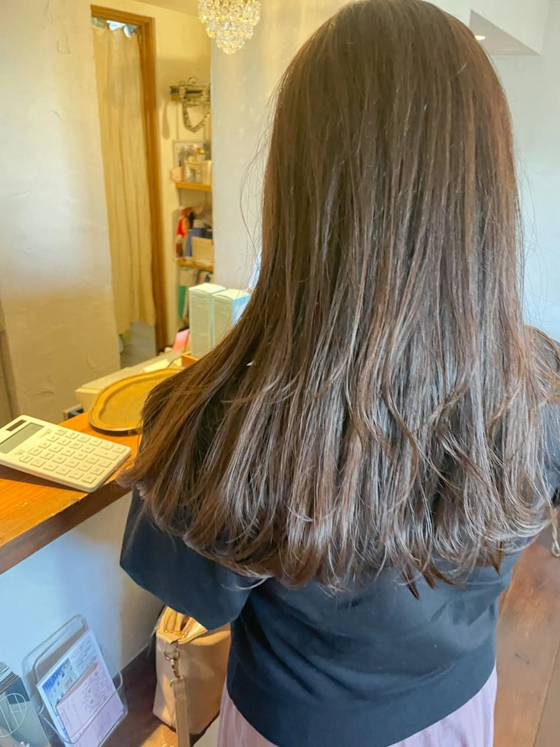 セミロング カット ヘアカラー トリートメント gram岡崎南 KYOKOのヘアスタイル