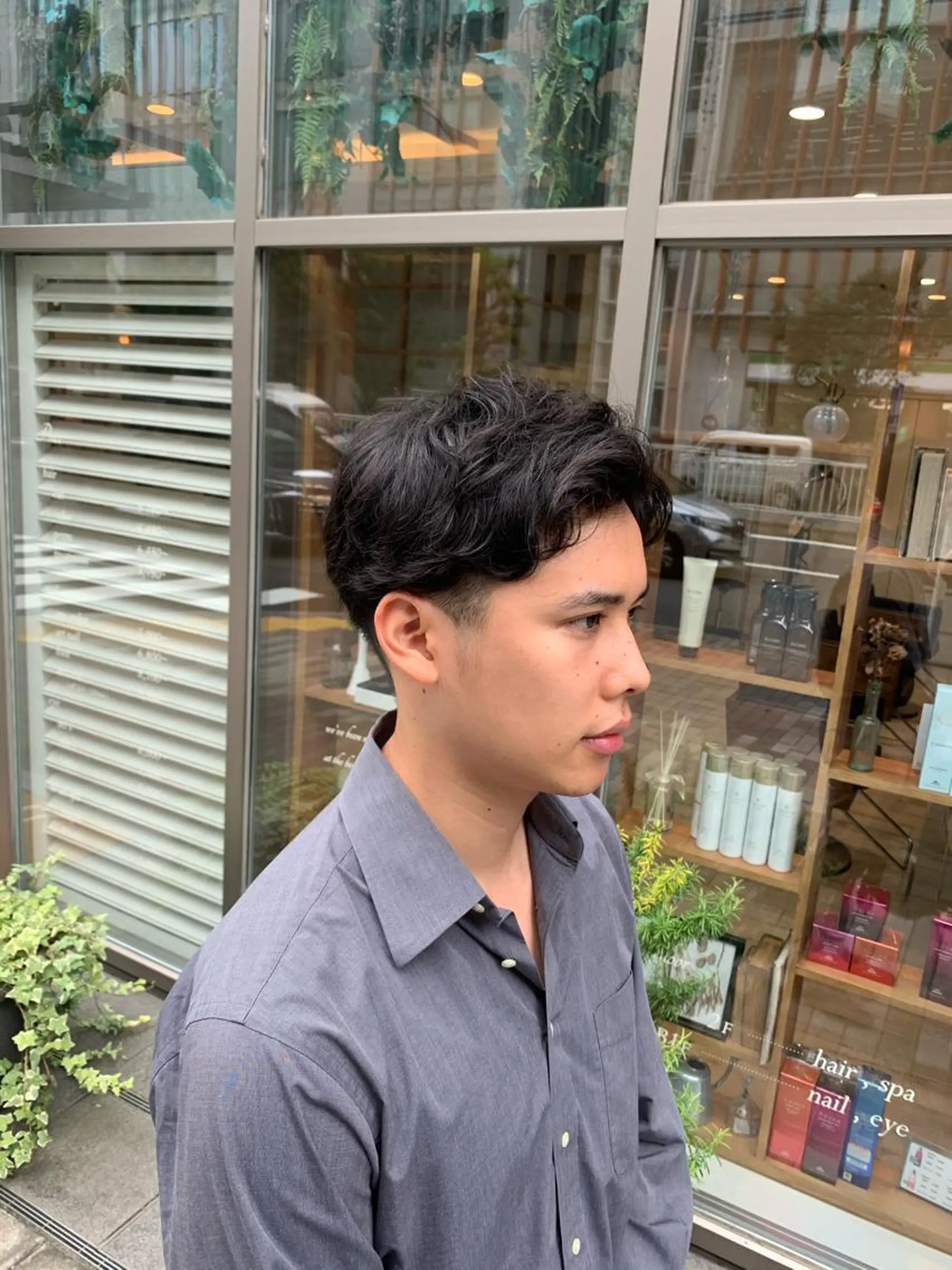 ショート メンズ ビジネス ‪🌿パーマ大好評 メンズヘア🌿ワタルのヘアスタイル