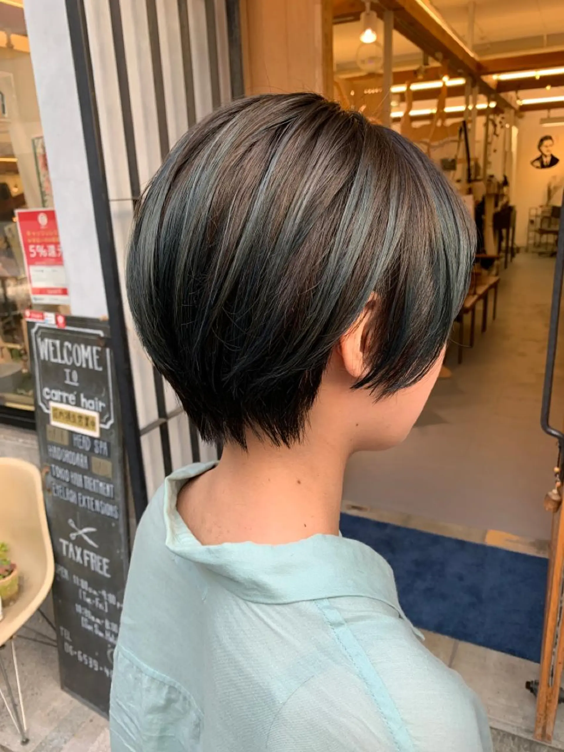 ショート 艶髪color💎髪 質改善ストレート大吉のヘアスタイル