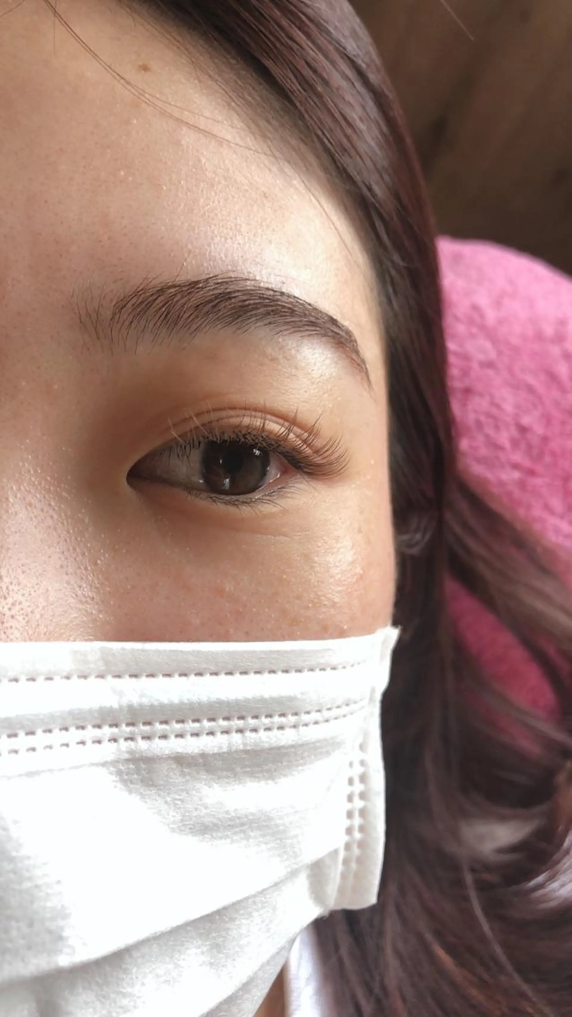 カラー パーマ マツエク・マツパ ブラウンカラー カラーマツエク 伊藤名紬 マツエク専門のマツエク・マツパデザイン