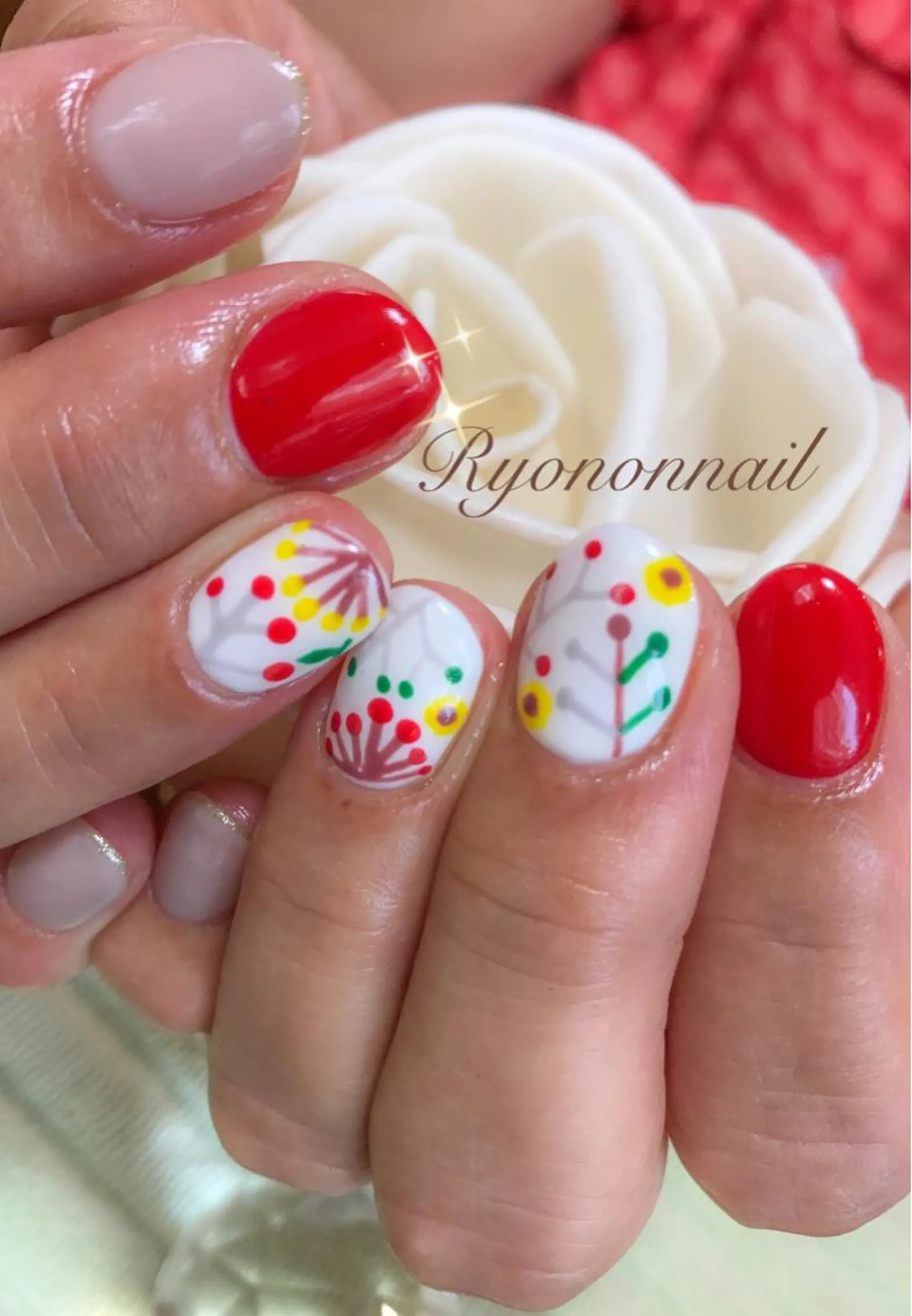 ネイル シンプルネイル Ryononnail(リョノンネイル)所属・Ryononnail 上谷典子のネイルデザイン