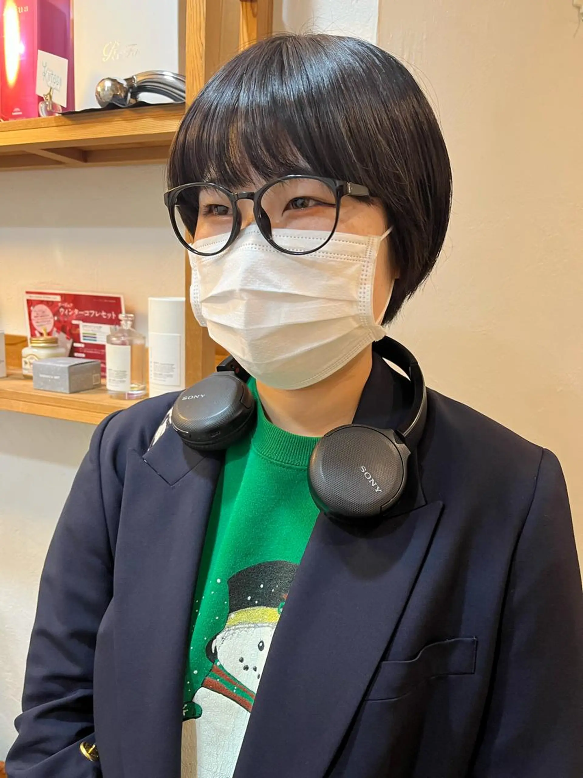 ショート カラー パーマ ヘアアレンジ メンズ メンズハイライト メンズインナーカラー ダブルカラー ハイライトカラー インナーカラー GO TODAY シェアサロン 表参道Flos店所属・nishi fuyumiのヘアスタイル