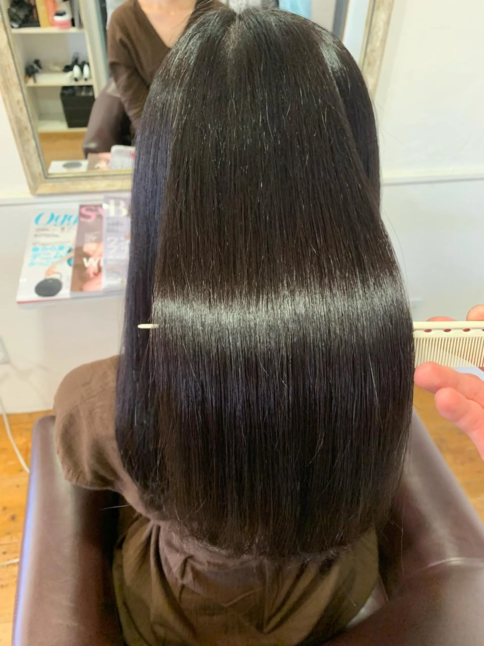 セミロング トリートメント 髪質改善エイジングケ ア専門美容室チアフルのヘアスタイル