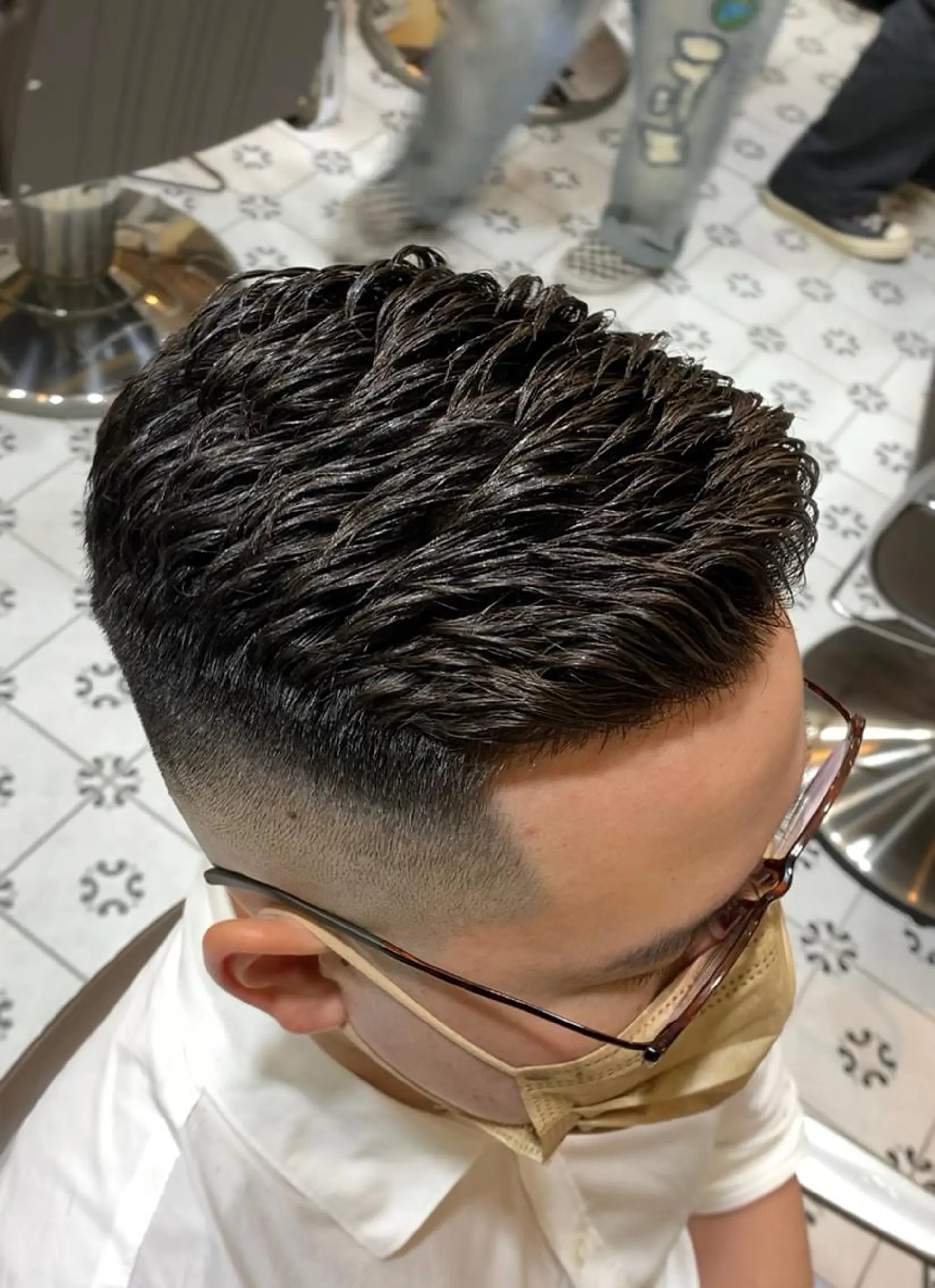 ショート パーマ メンズ Groomers Tokyo所属・宮城 風冴のヘアスタイル