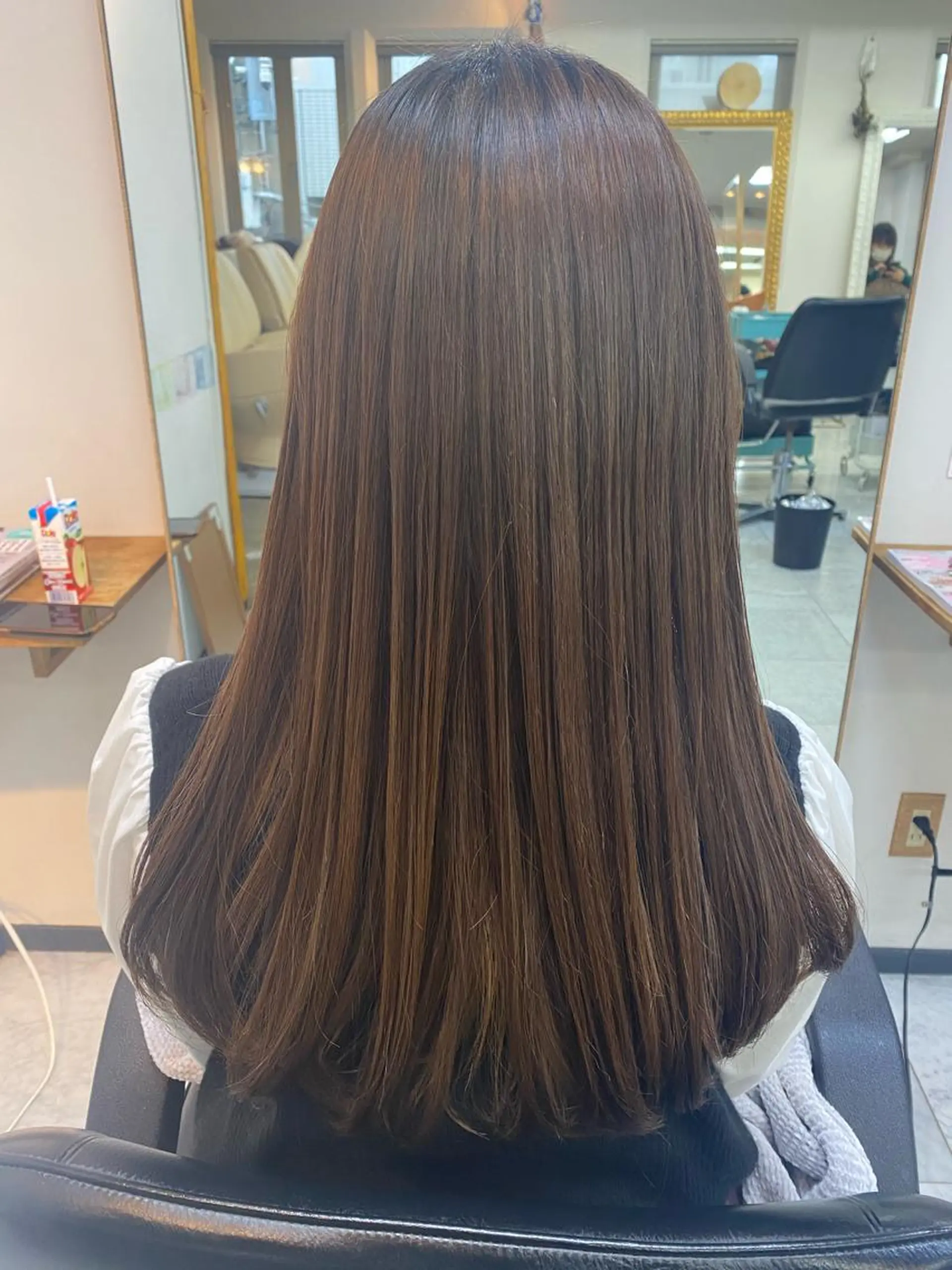 ロング カット 縮毛矯正 トリートメント 髪質改善/艶カラー /梅田/菅野🌟のヘアスタイル