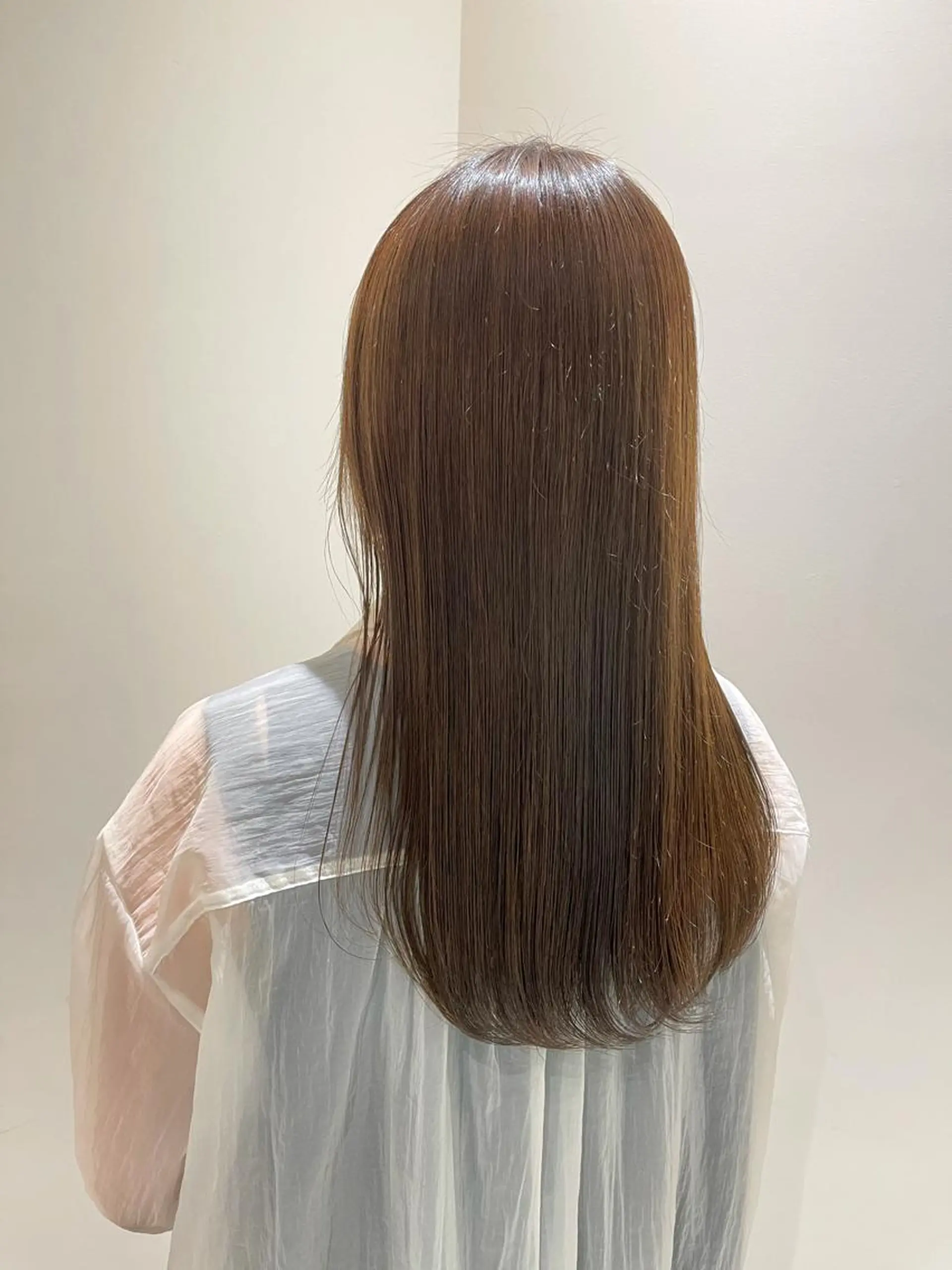 ロング 蜂須賀🐝縮毛矯正 ストレートパーマのヘアスタイル