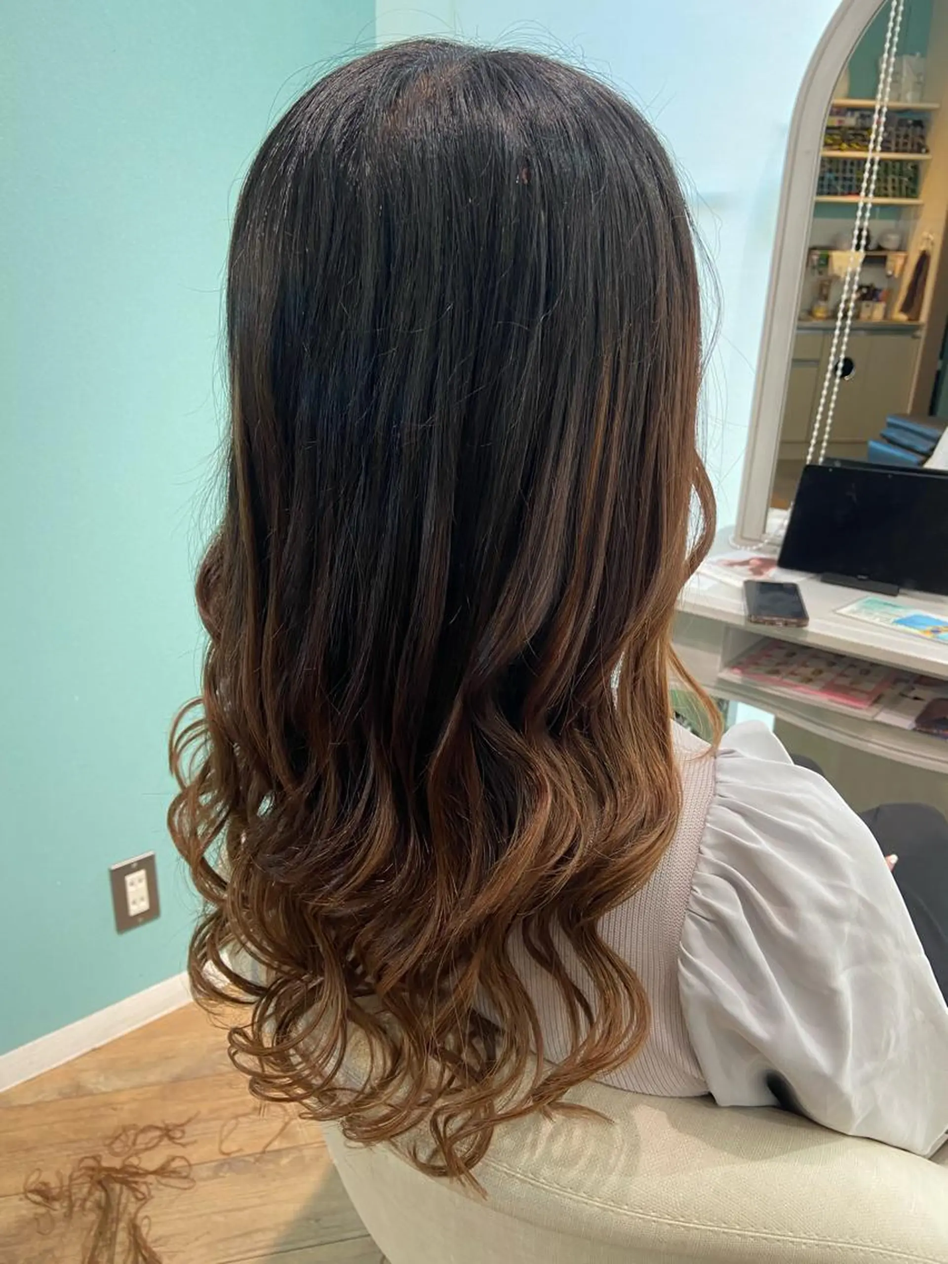 ロング エクステ 🧸プルエクステ❤︎ ネイルKAO🧸のヘアスタイル