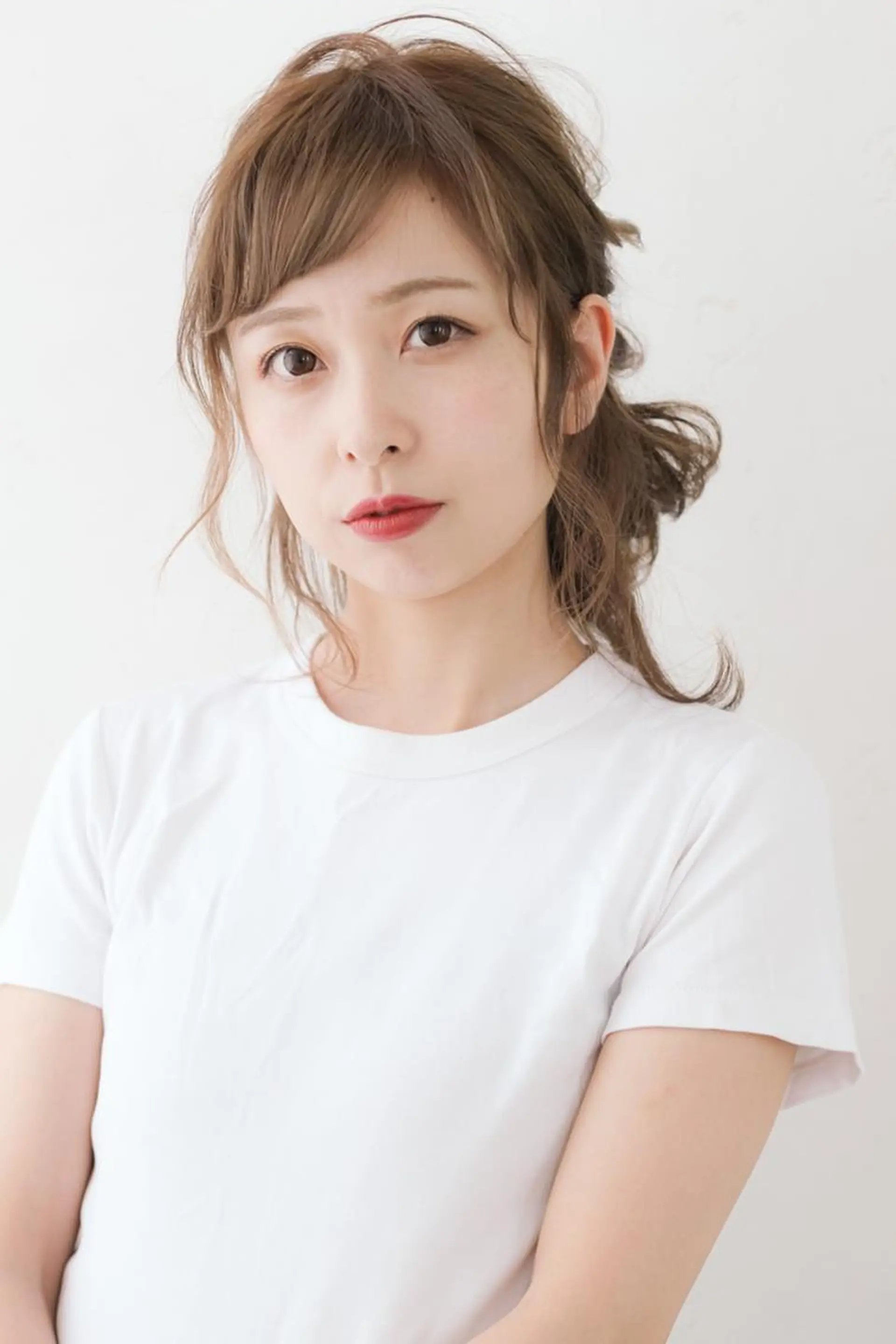 セミロング カラー パーマ ヘアアレンジ S＿ salonのヘアスタイル