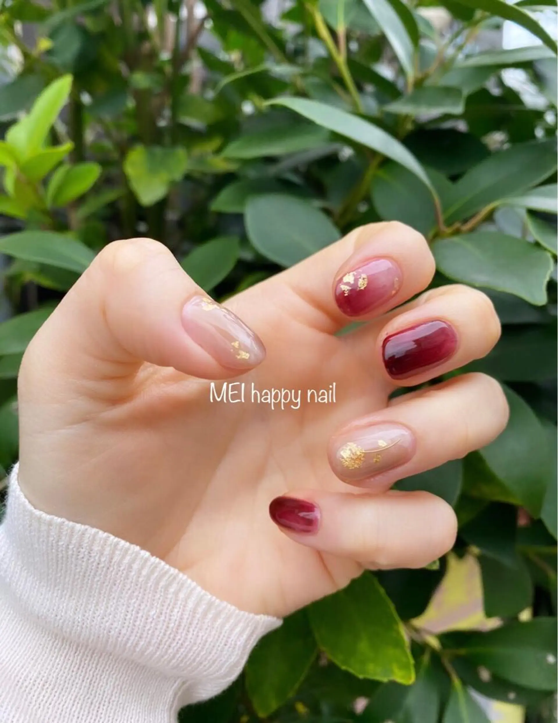 ネイル 北浦和 自爪育成ケアのネイルデザイン