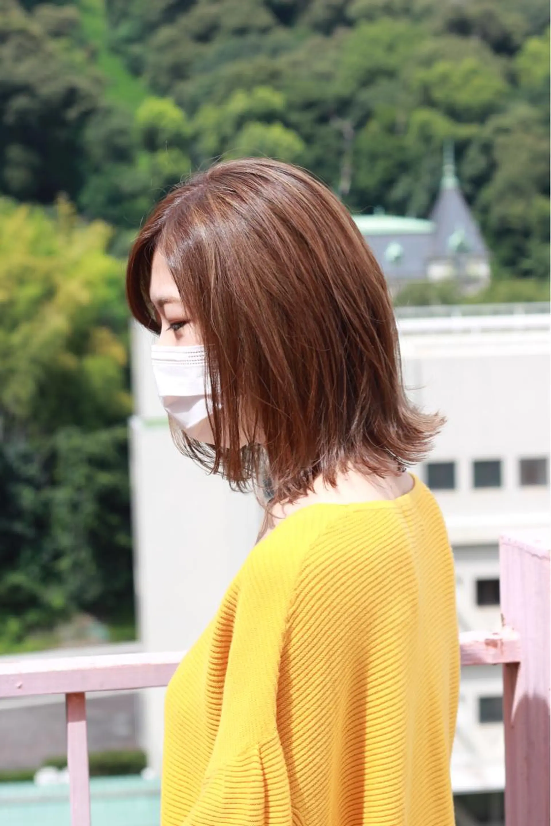 ミディアム カラー ハイライトカラー 3Dハイライト ハイライト ヘアカラー Viage （ビアージュ）のヘアスタイル