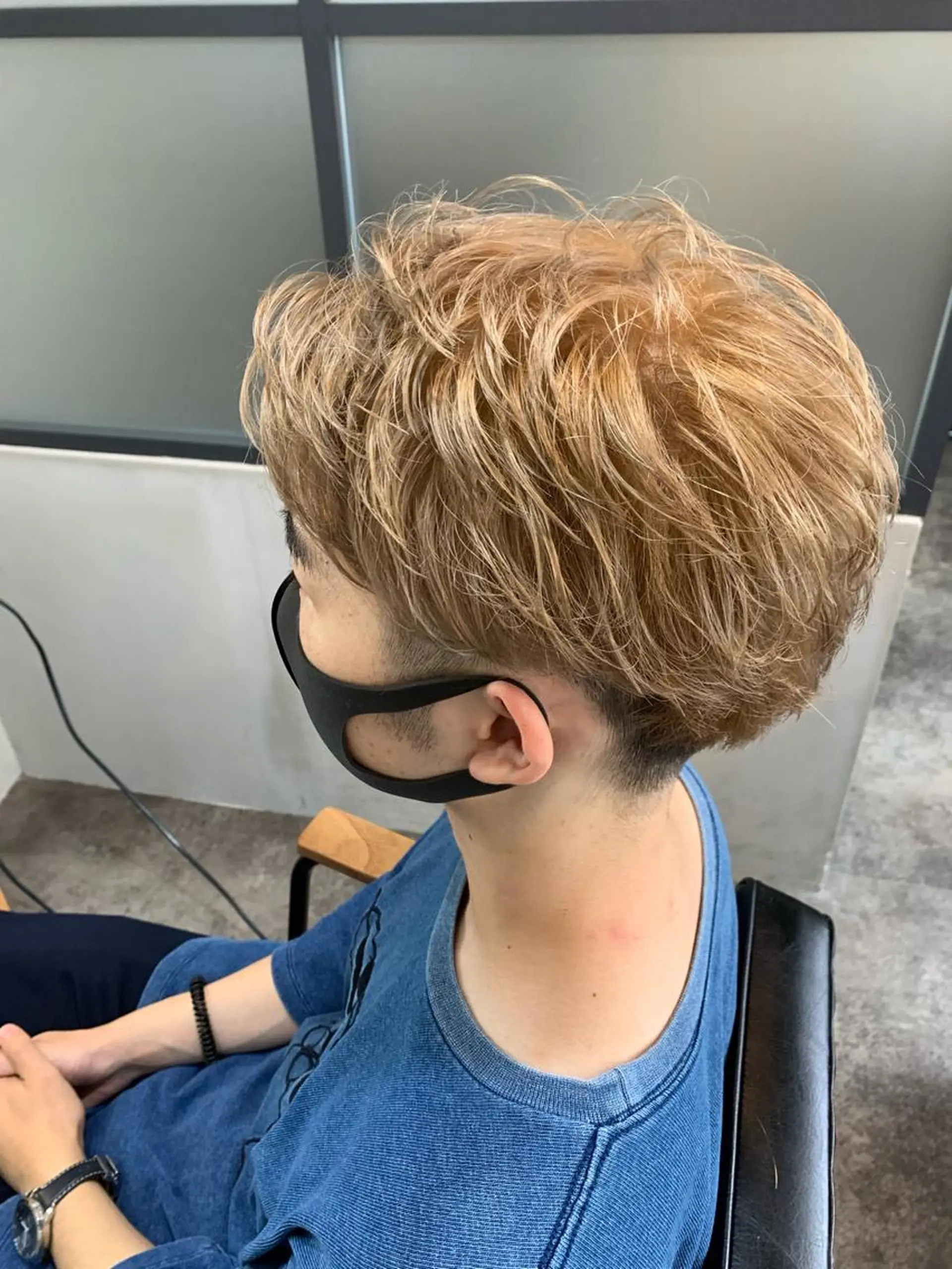 カラー メンズ メンズハイトーン ベージュカラー ハイトーンカラー ハイトーンベージュ 🫧レイヤーカット/ 韓国ヘア🫧白石輝のヘアスタイル