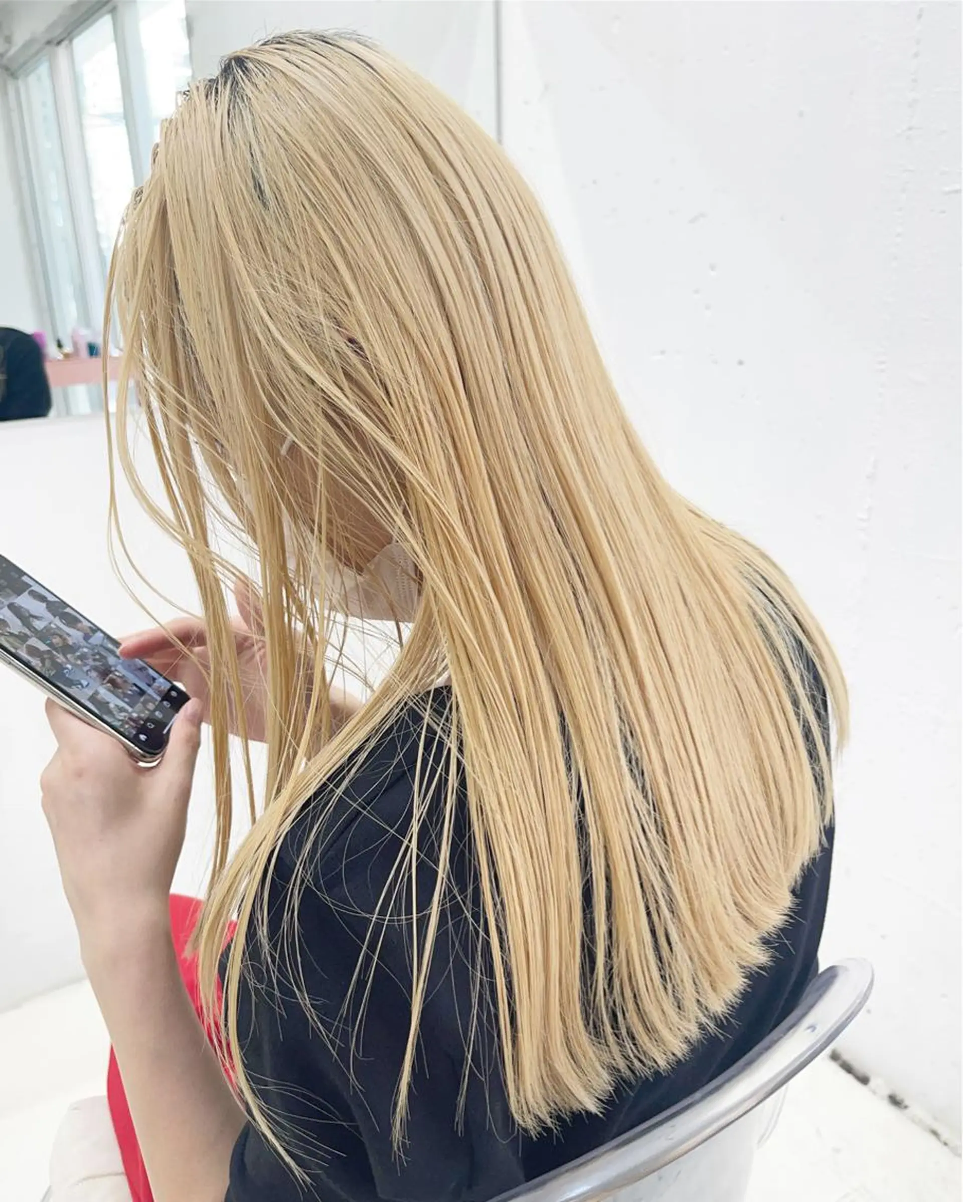 ロング カラー ヘアカラー トリートメント レイヤーカットとハイ トーン/HIROKIのヘアスタイル