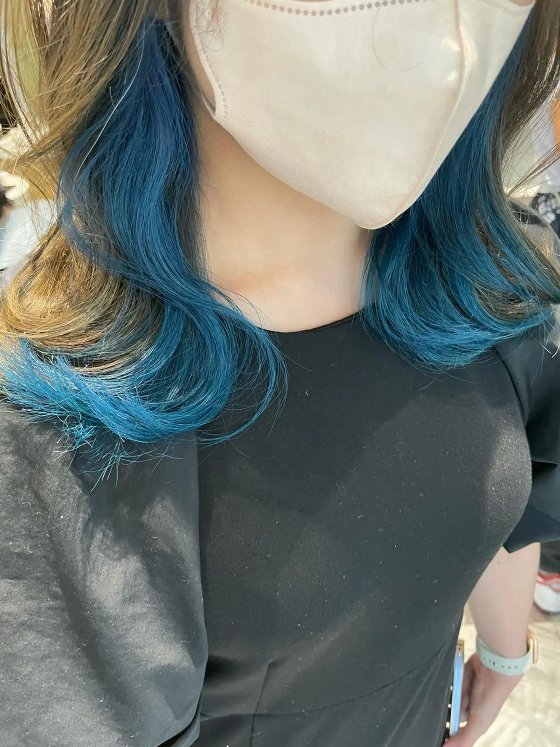 ミディアム カラー バレイヤージュ ブリーチ ケアブリーチ ダブルカラー グラデーションカラー 美髪/カラー 美容院🌈渡辺隼也のヘアスタイル