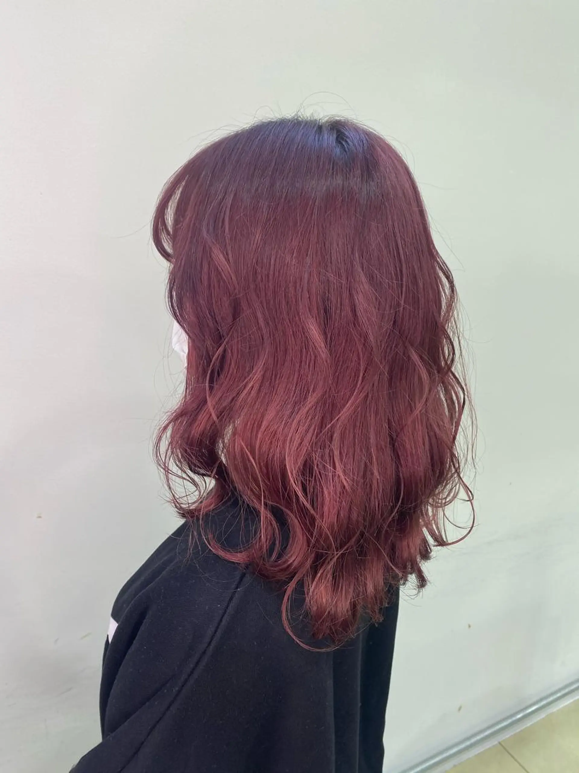 セミロング カラー ヘアアレンジ ネイル マツエク・マツパ ピンクカラー ピンクパープル パープルカラー カラーマツエク ワンカラーネイル 💓💓彩 音💓💓のマツエク・マツパデザイン