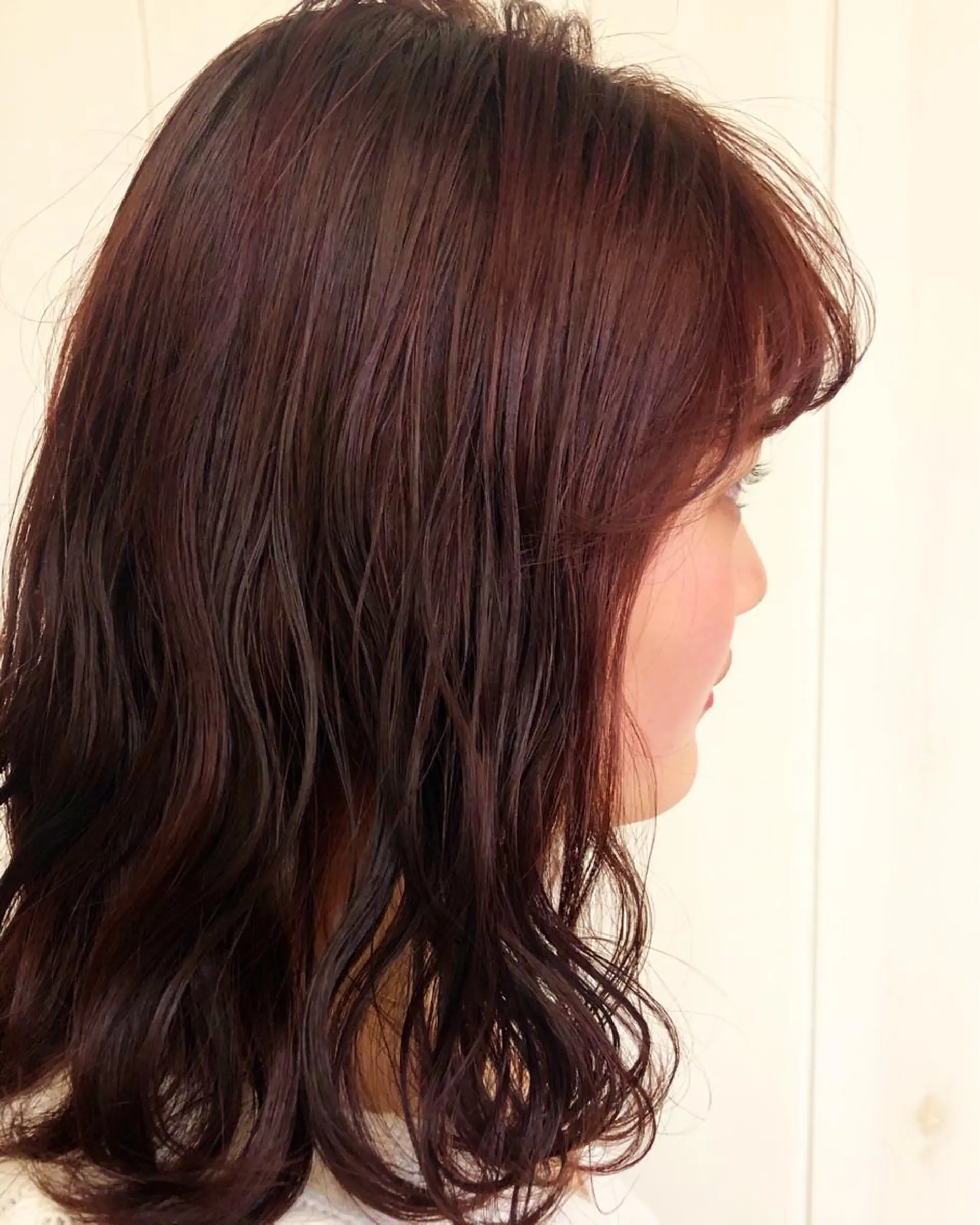 セミロング ピンクブラウン Strawberry所属・原田 志保のヘアスタイル