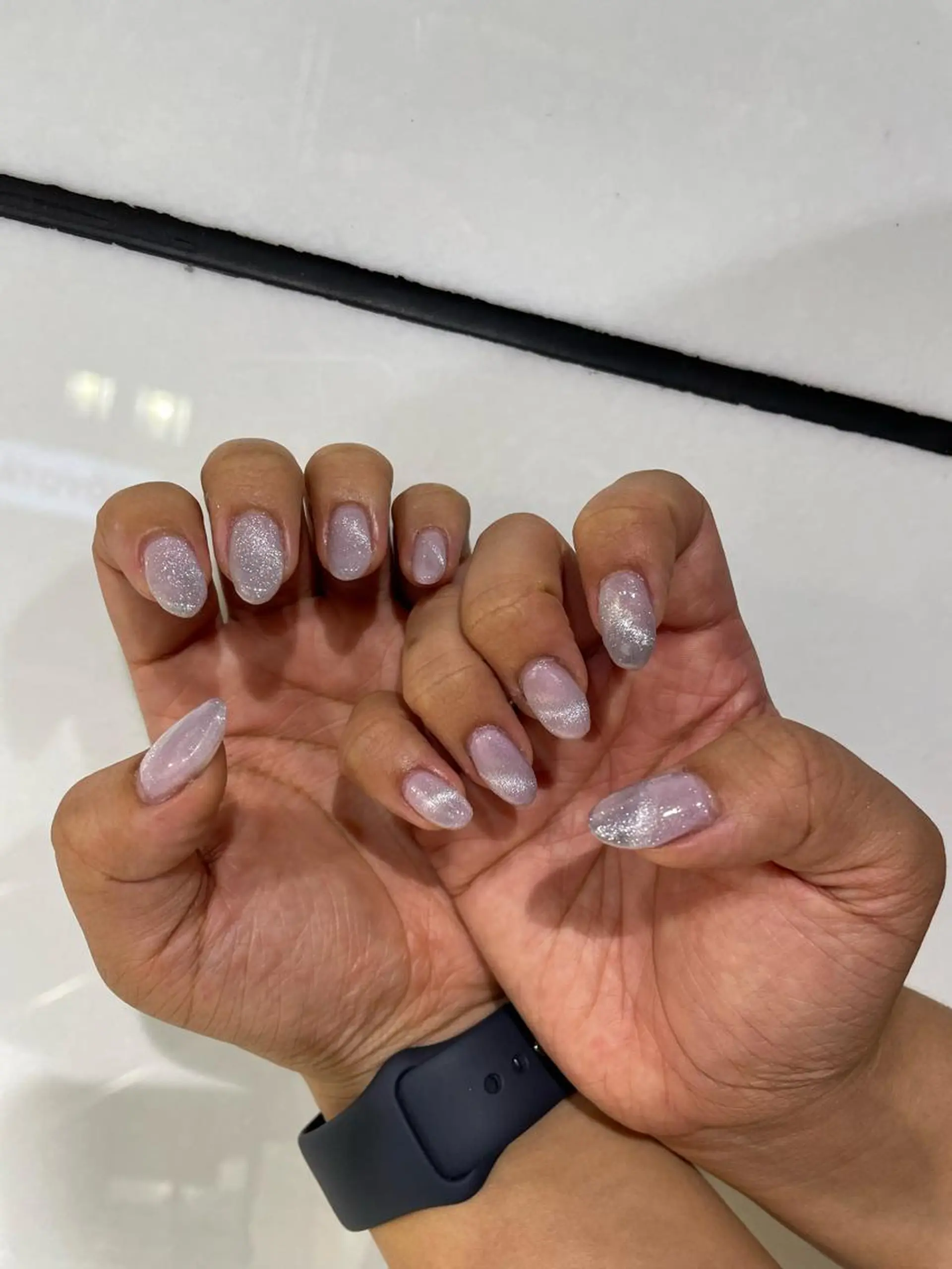 ネイル マグネットネイル ハンドネイル メンズ/艶髪/カラー サクラ🌸のヘアスタイル