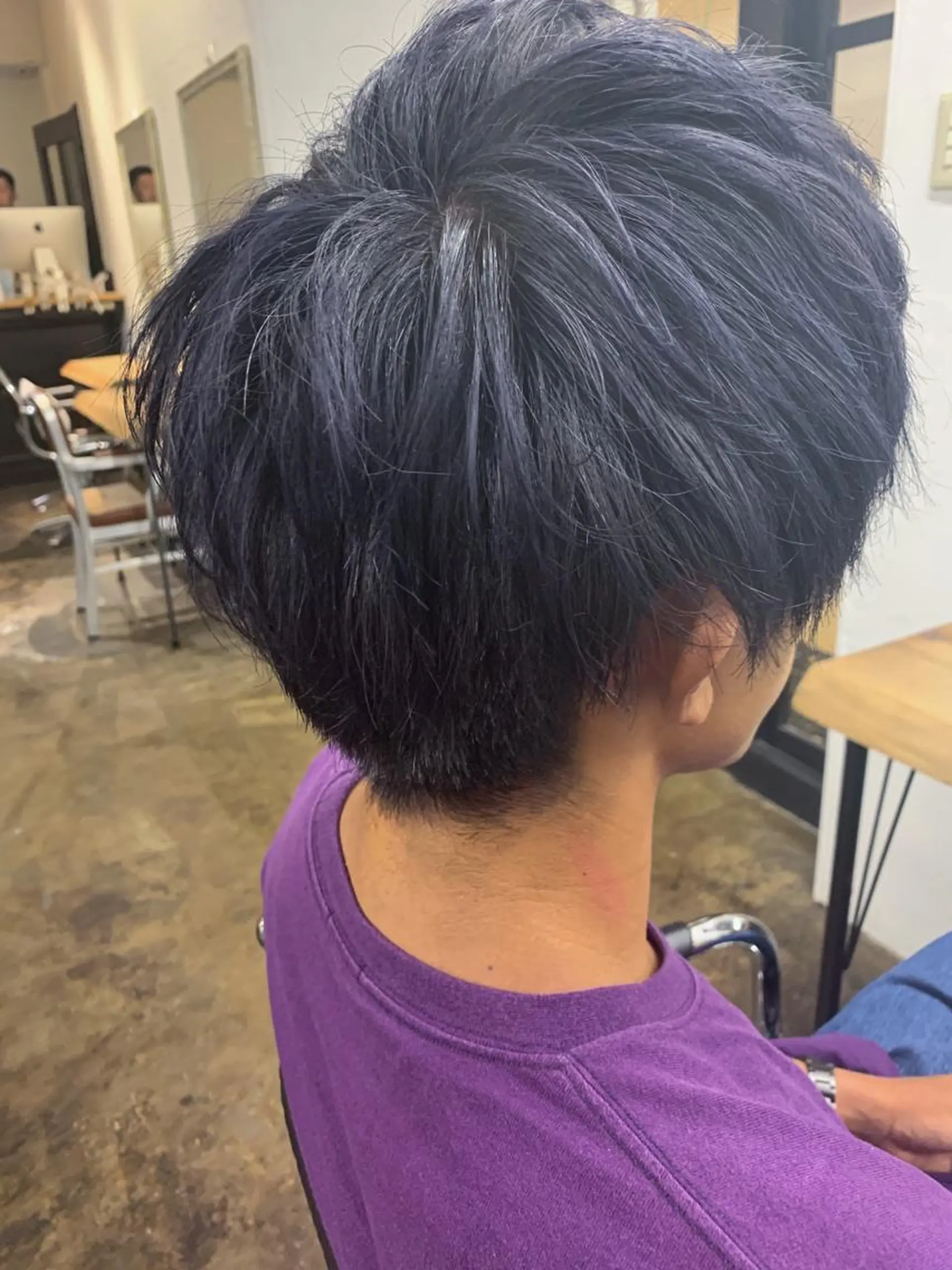 ショート カラー メンズ warme所属・メンズパーマ メンズ特化ryoのヘアスタイル