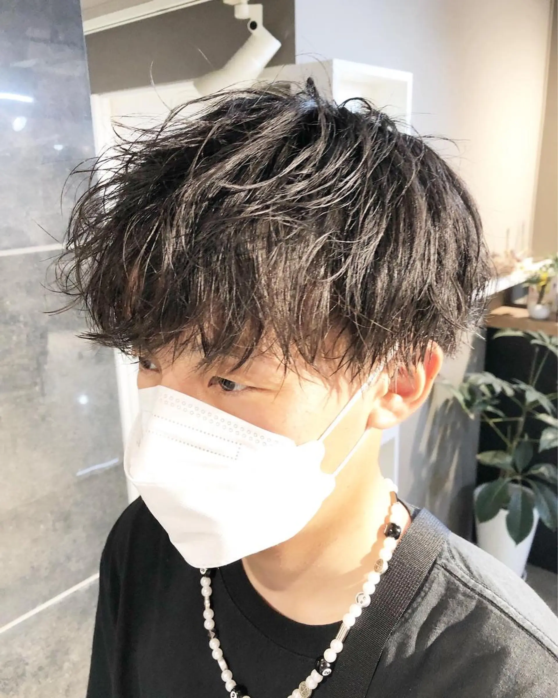 パーマ ヘアアレンジ メンズ メンズパーマ 波巻きパーマ カット パーマ トリートメント ヘアセット ainico+所属・メンズ特化✂️栗原 侑也のヘアスタイル