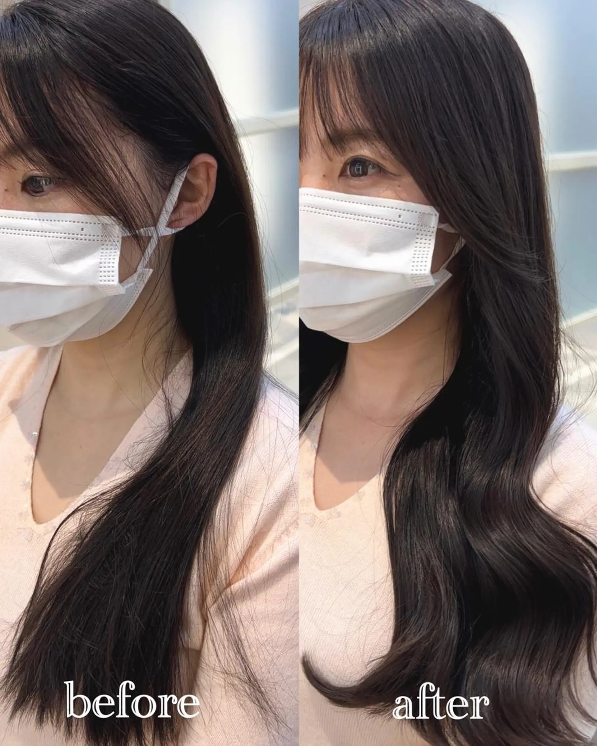 ロング カット トリートメント レイヤーカット/ 顔まわり/アオイのヘアスタイル