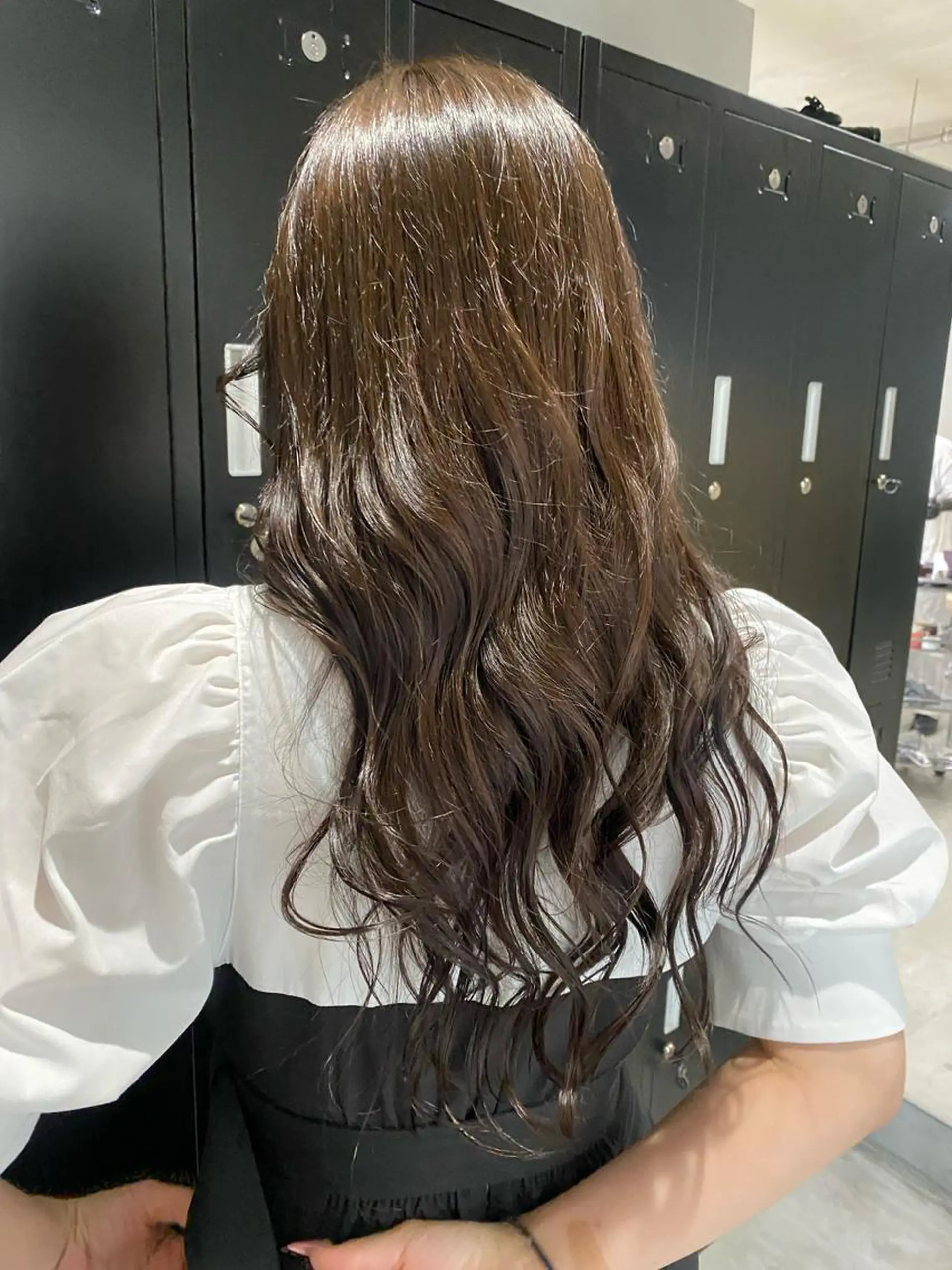 ロング カラー ブリーチ ブラウンカラー ナチュラルブラウン 田代 佳穂のヘアスタイル