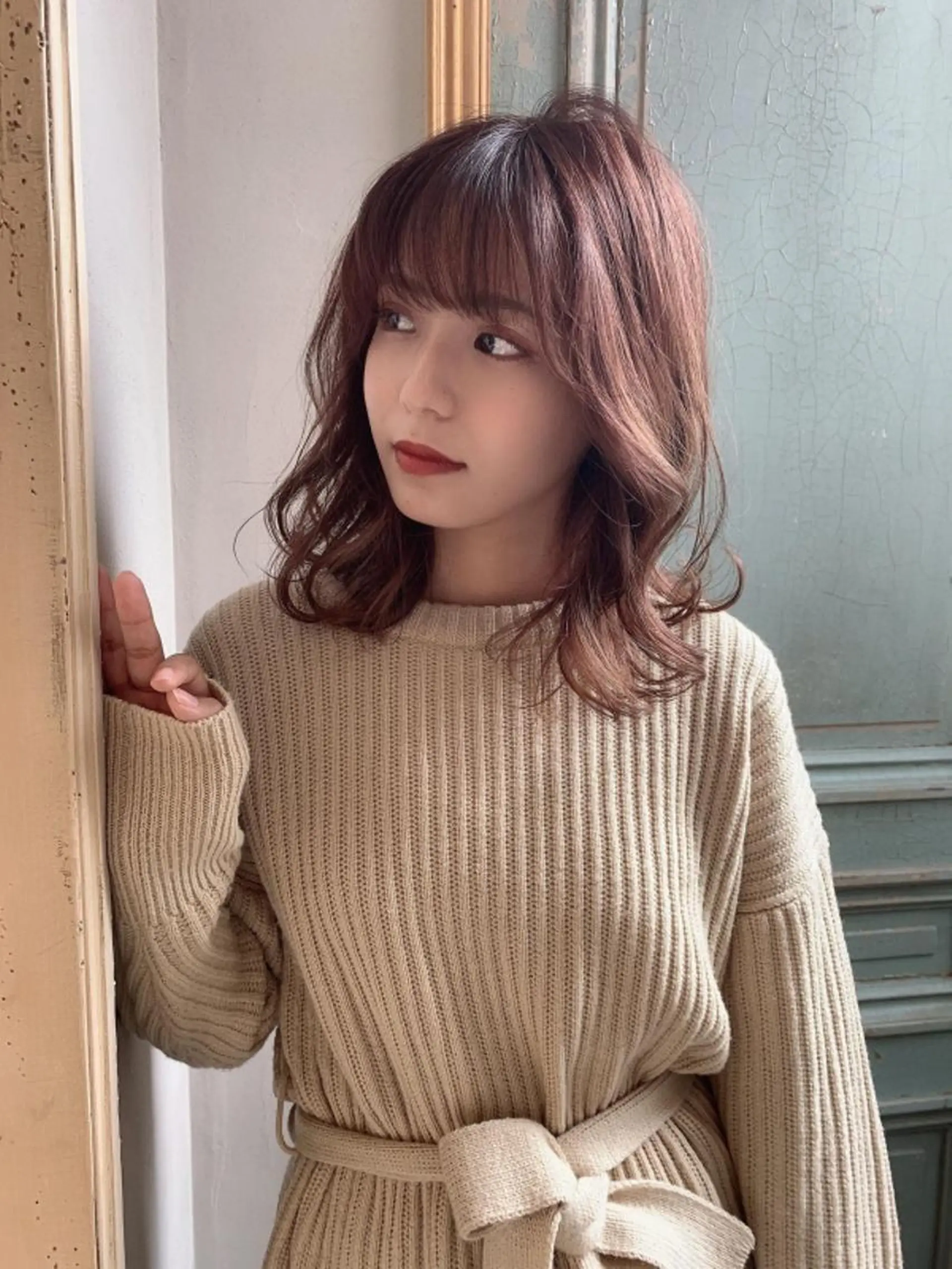 ミディアム カラー カット ヘアカラー トリートメント 💚ミヤマ アンナ☘️のヘアスタイル