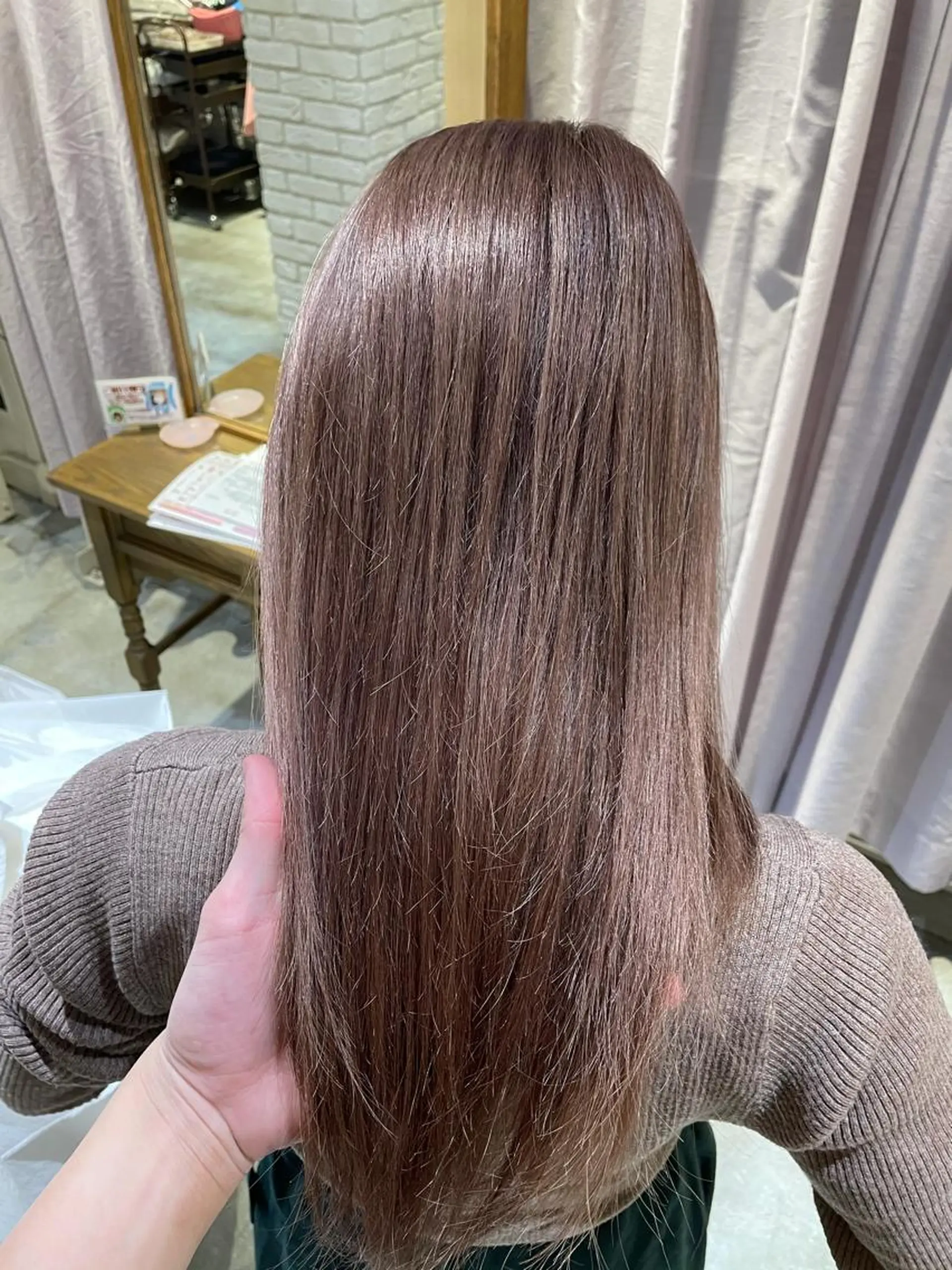 セミロング カラー ヘアアレンジ 柳井 準平のヘアスタイル