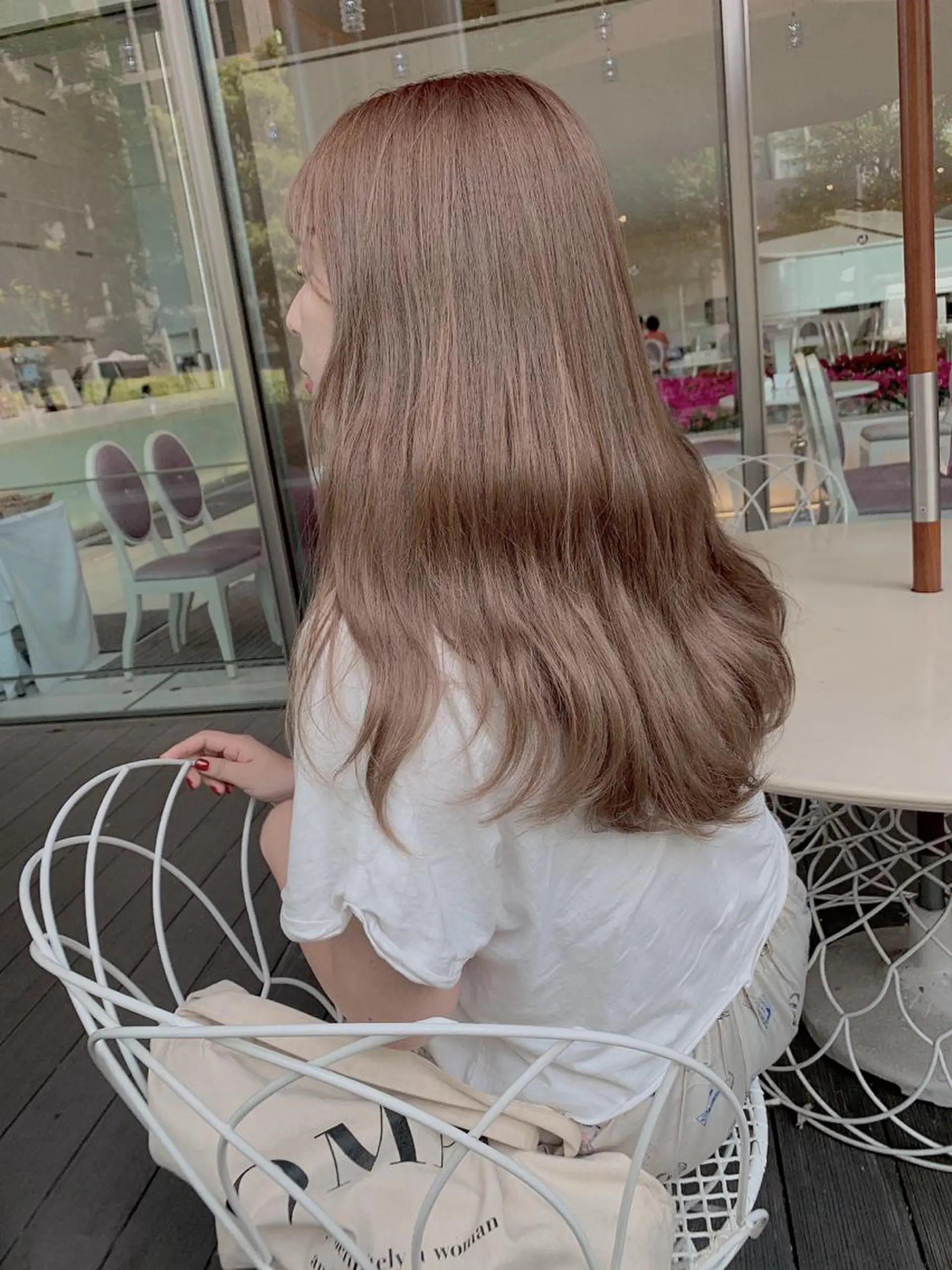 ロング カラー ヘアカラー トリートメント Lolonois梅田 スタッフのヘアスタイル