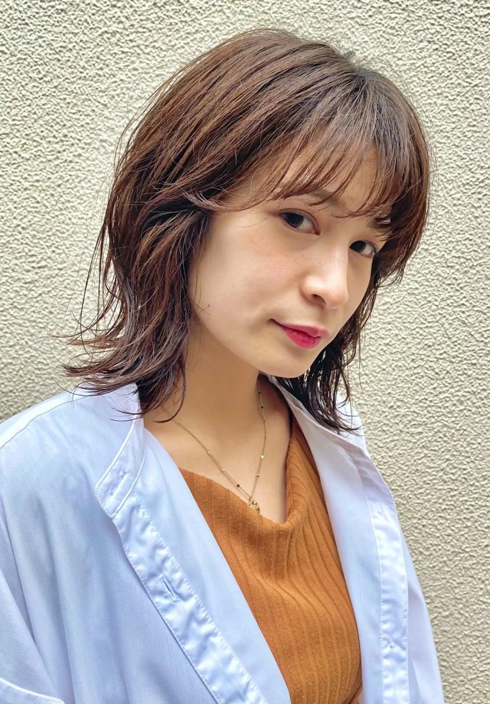 ミディアム カラー パーマ ヘアアレンジ 【公式】amble luxe池袋東口🩷のヘアスタイル