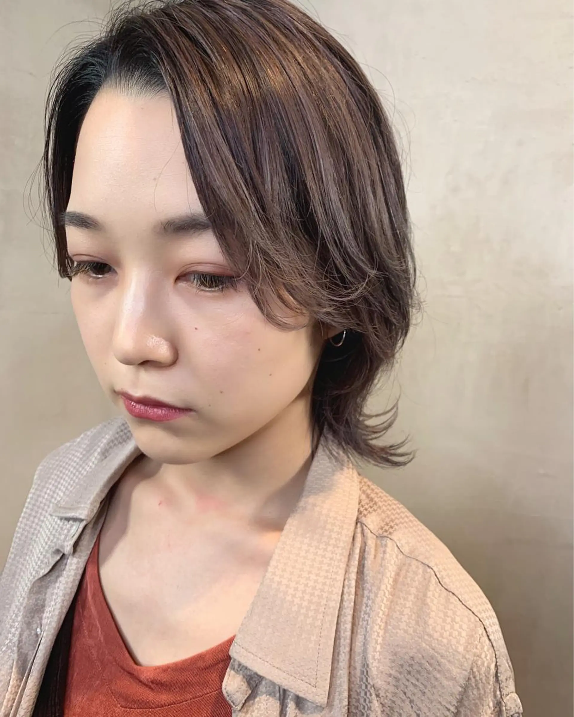 ミディアム カラー ハイライトカラー ハイライト 優作 〜圧倒的信頼〜のヘアスタイル