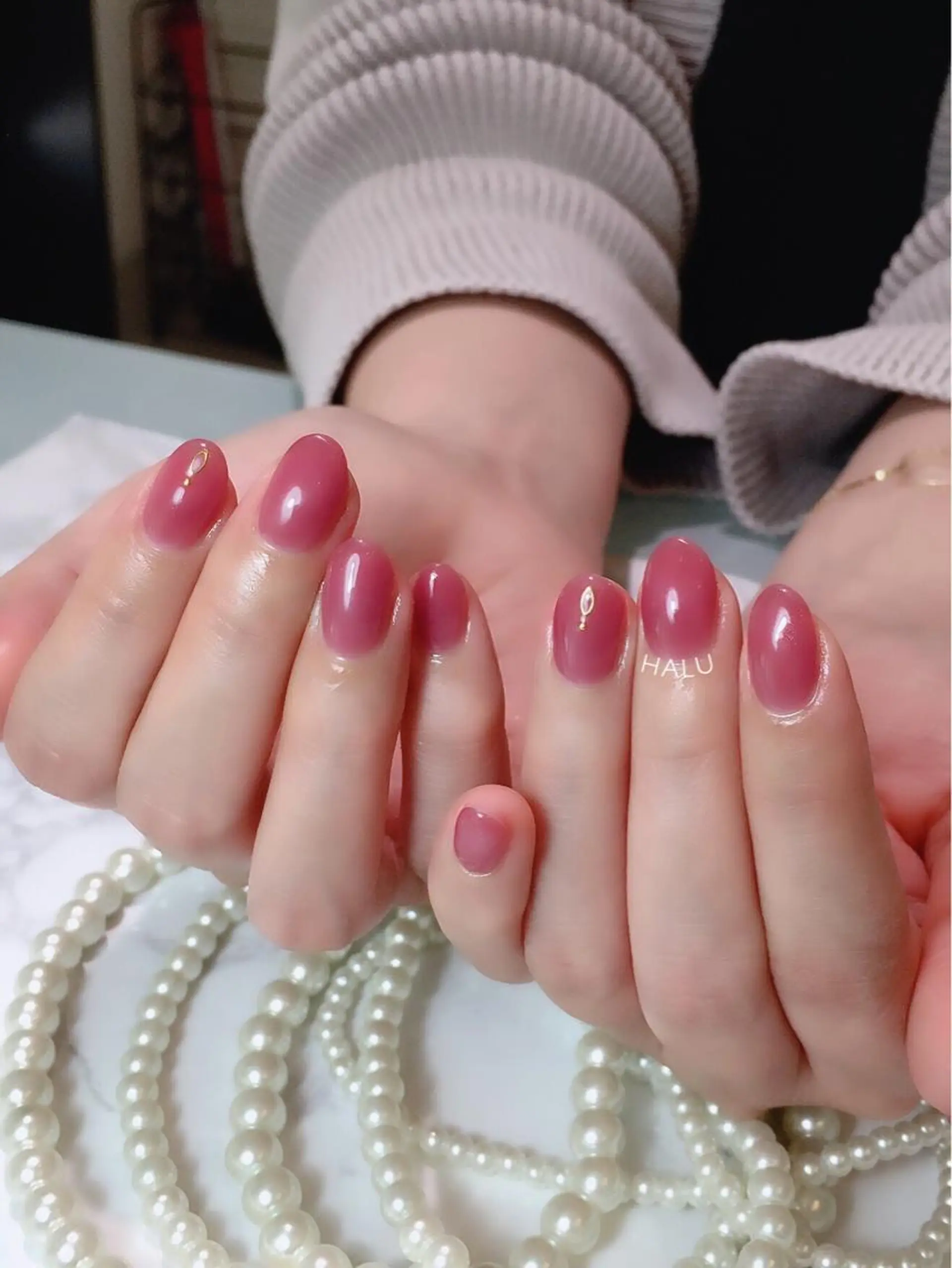 ネイル ピンク HALU ハルのネイルデザイン