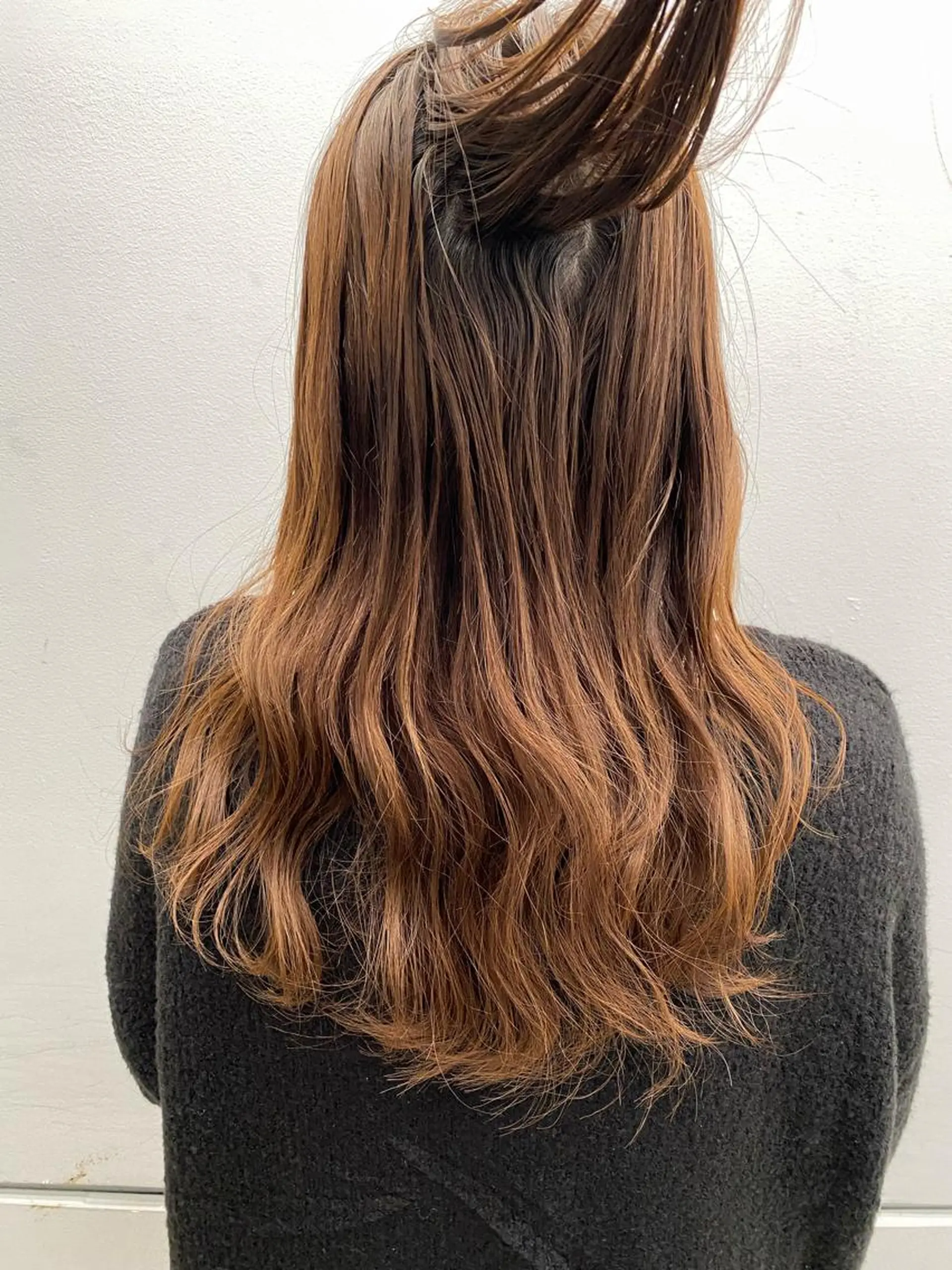 ロング ヘアカラー トリートメント 京都レイヤーカット/ 縮毛矯正/羽柴りくのヘアスタイル