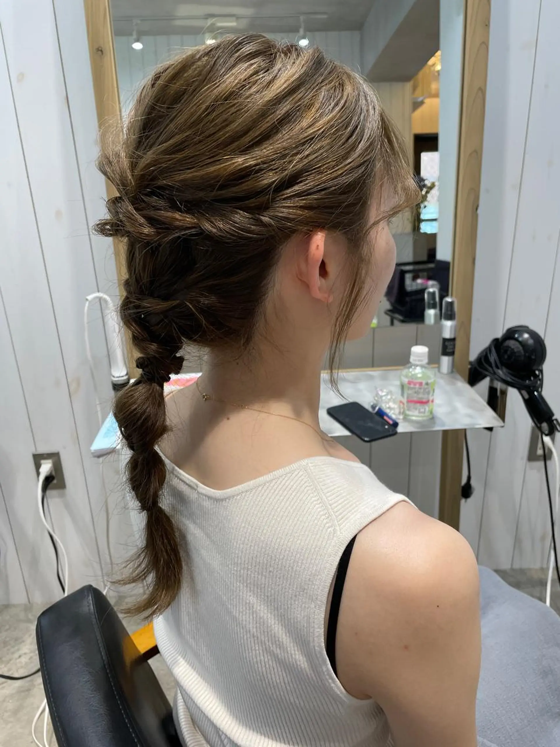 セミロング カット ヘアカラー トリートメント ヘアセット ヒロミ/アレンジ/ アンニュイ/透け感のヘアスタイル