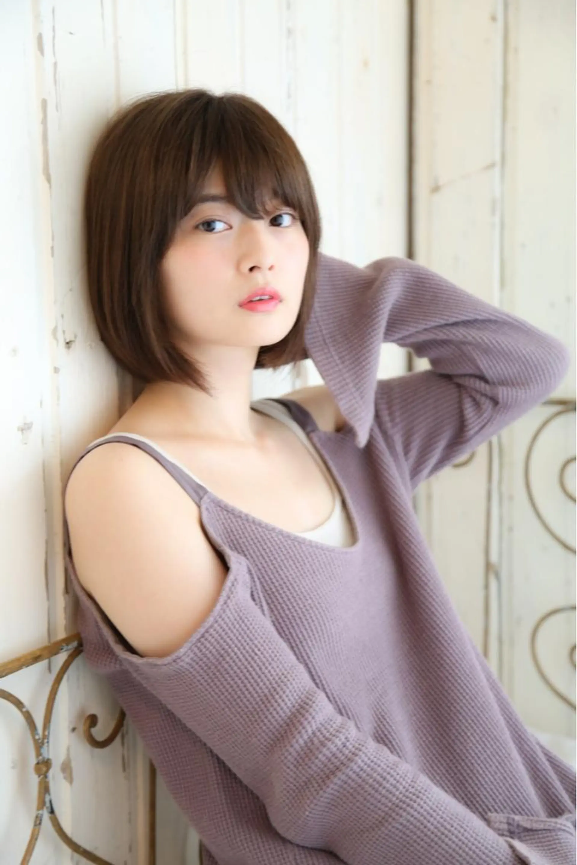 ショート カラー パーマ 野崎 ひかりのヘアスタイル